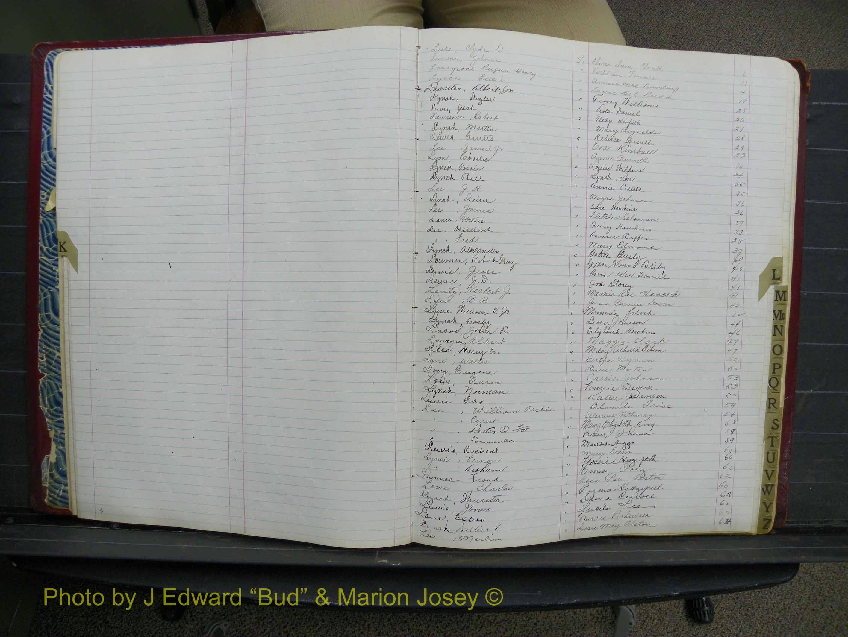 Halifax Marriage Book 11, 1931-1938 Index L.JPG