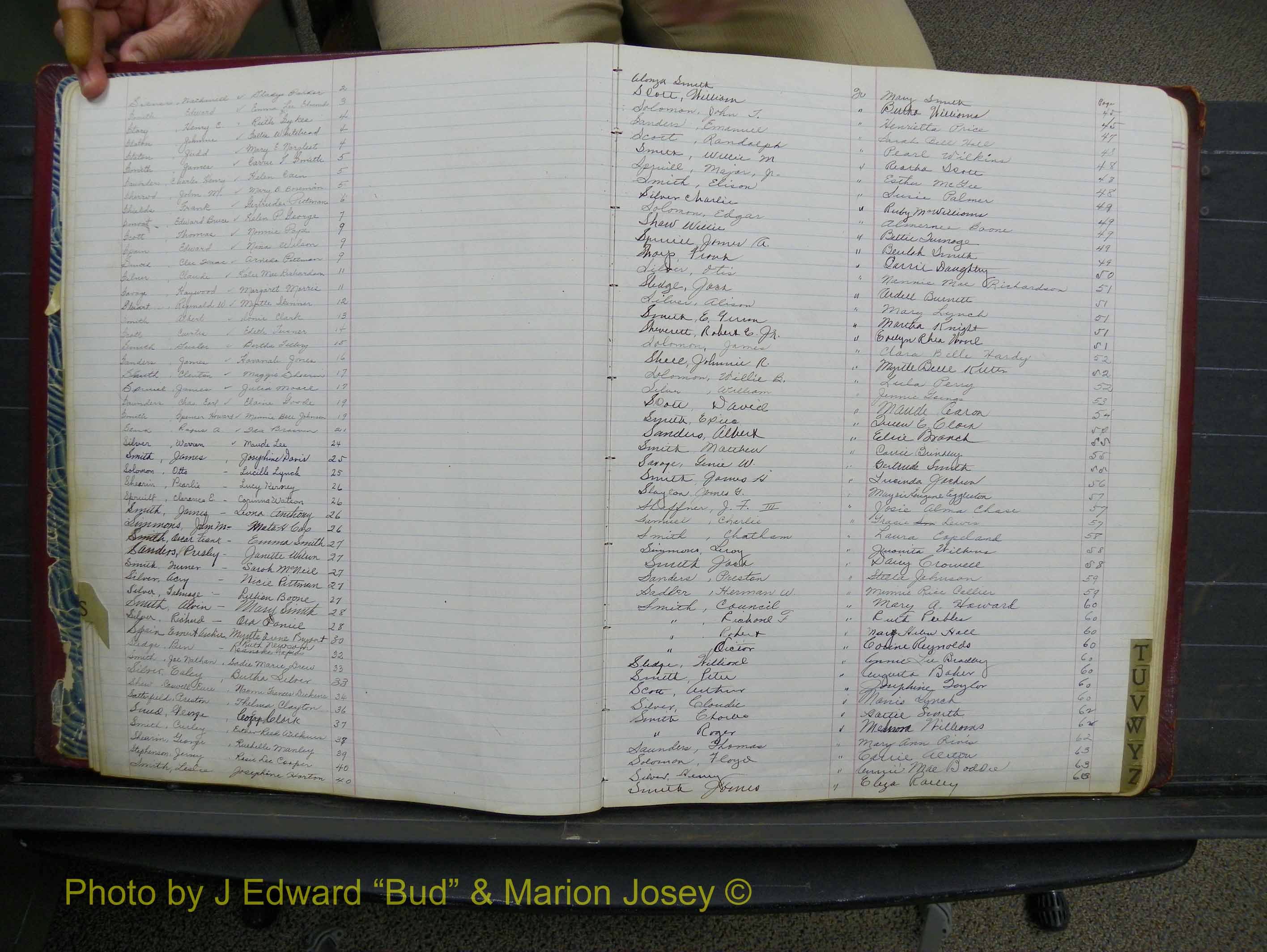 Halifax Marriage Book 11, 1931-1938 Index S2.JPG