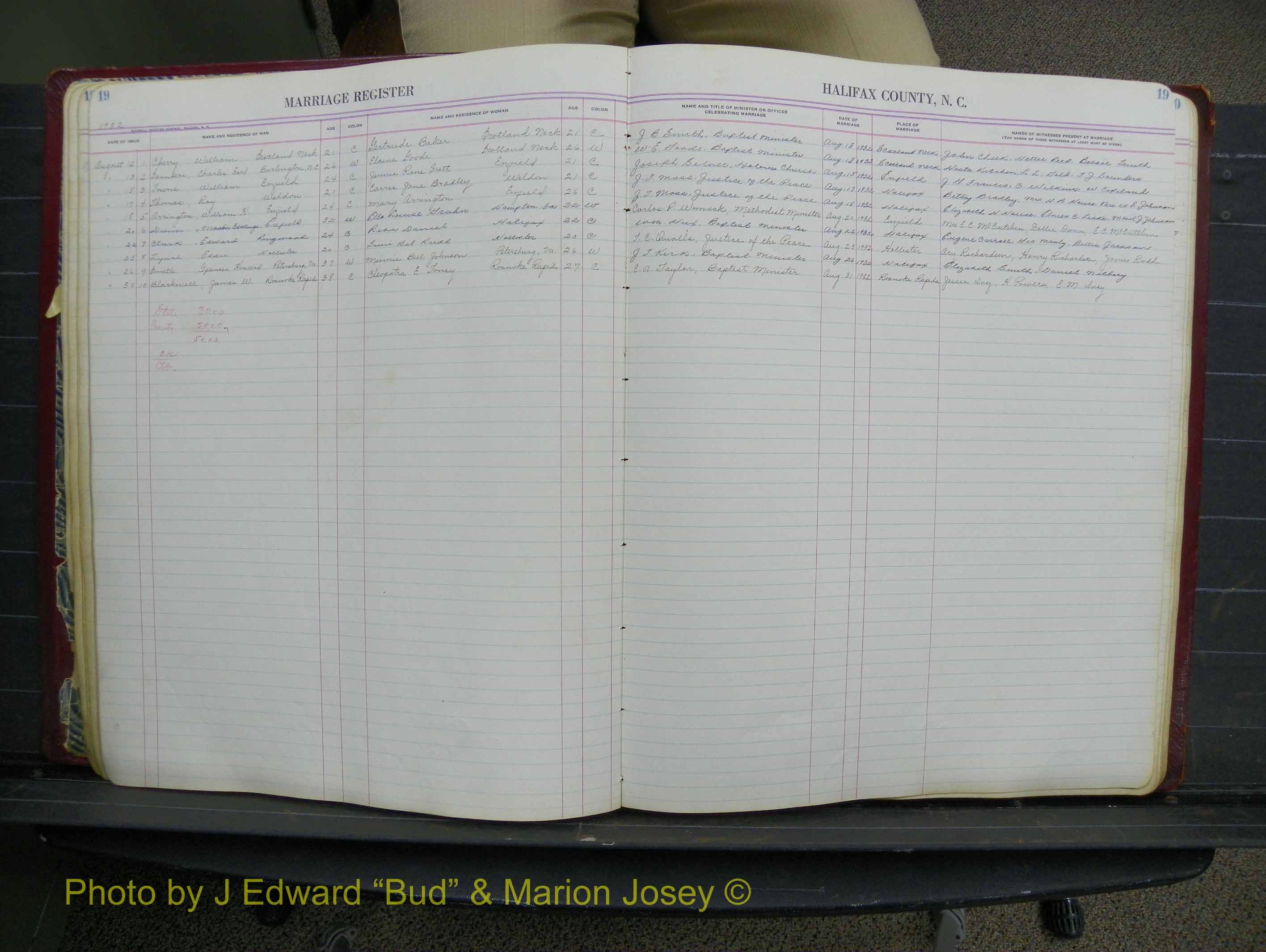 Halifax Marriage Book 11, 1931-1938 P 019.JPG