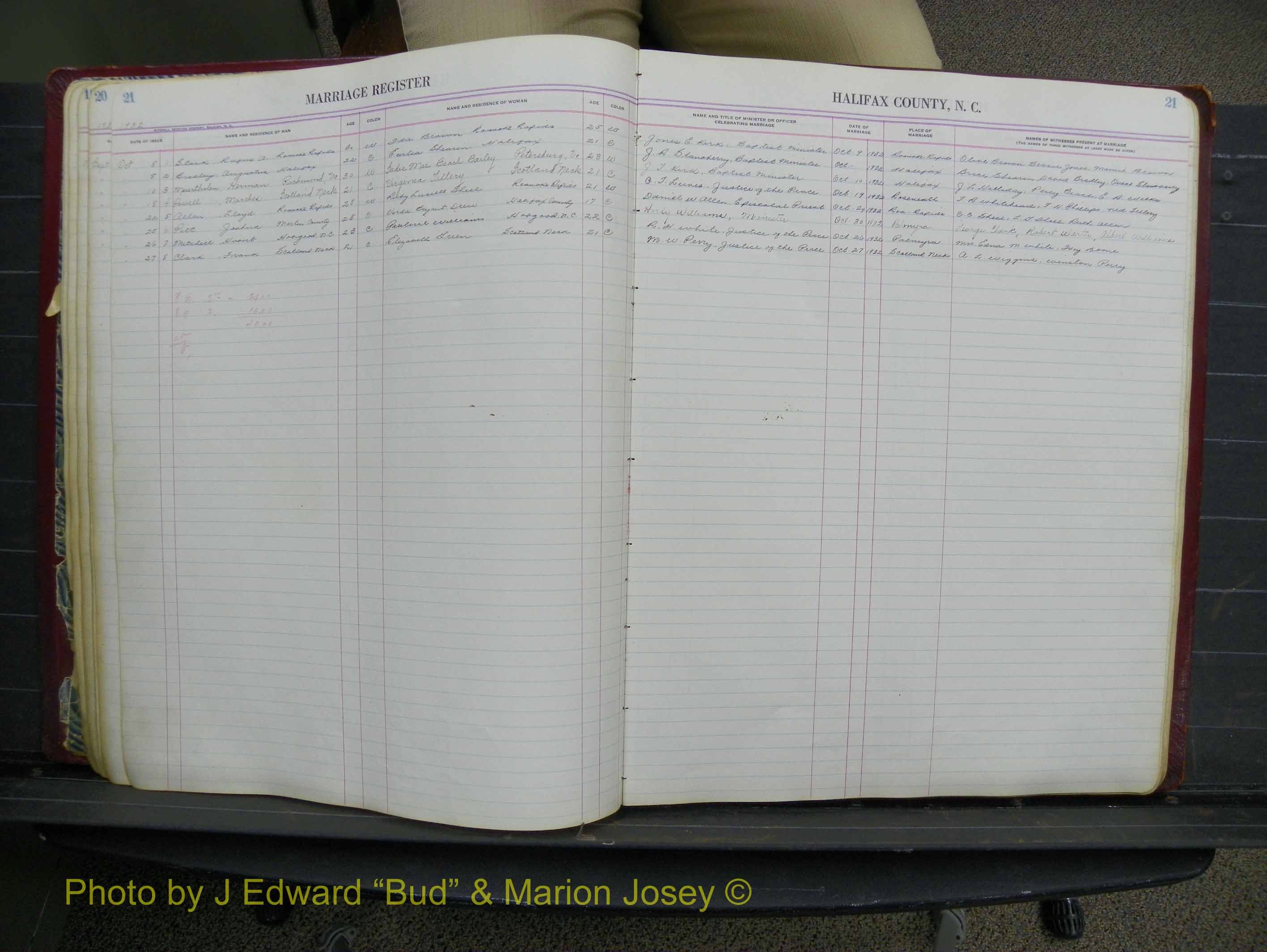 Halifax Marriage Book 11, 1931-1938 P 021.JPG