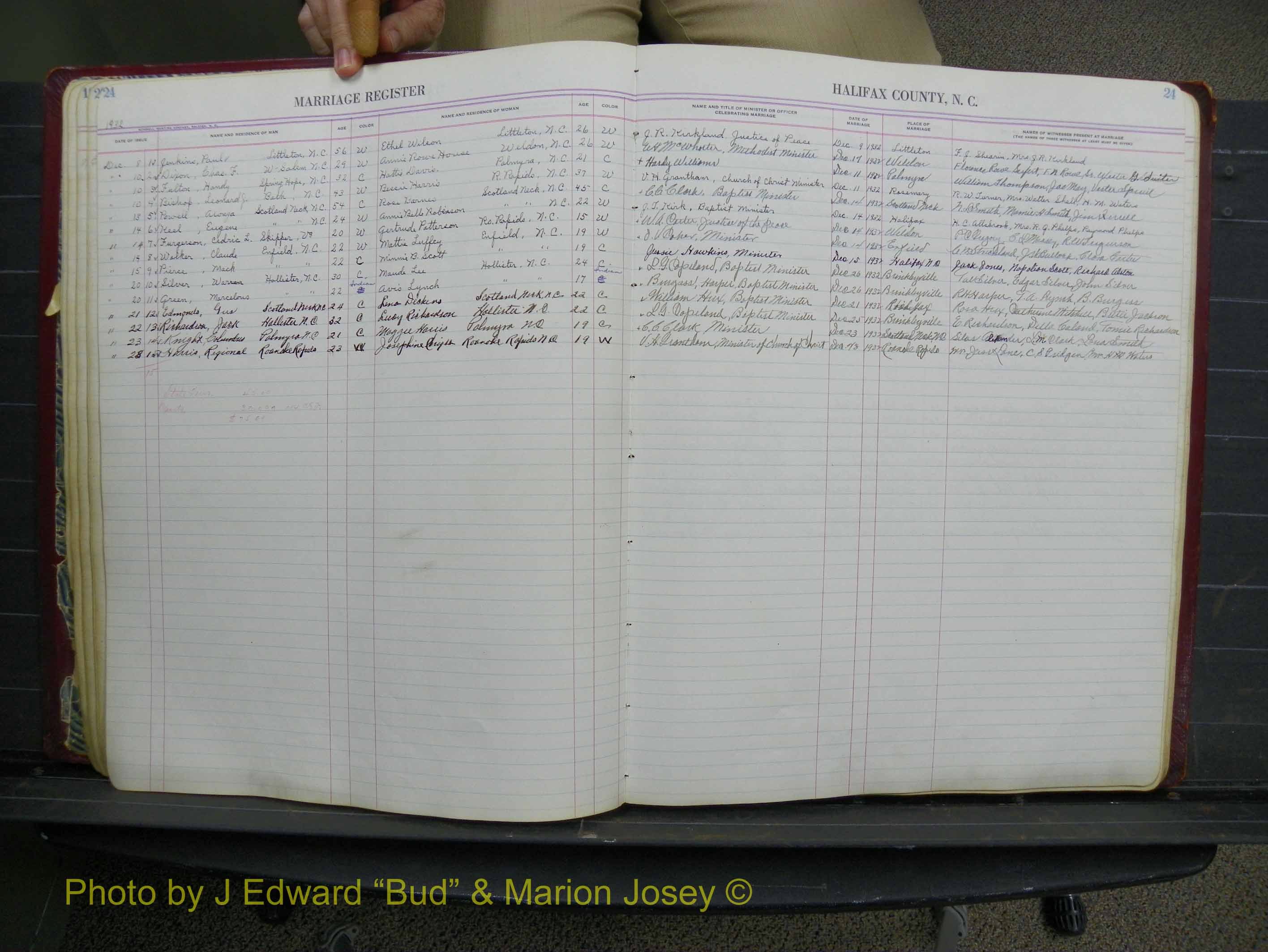 Halifax Marriage Book 11, 1931-1938 P 024.JPG
