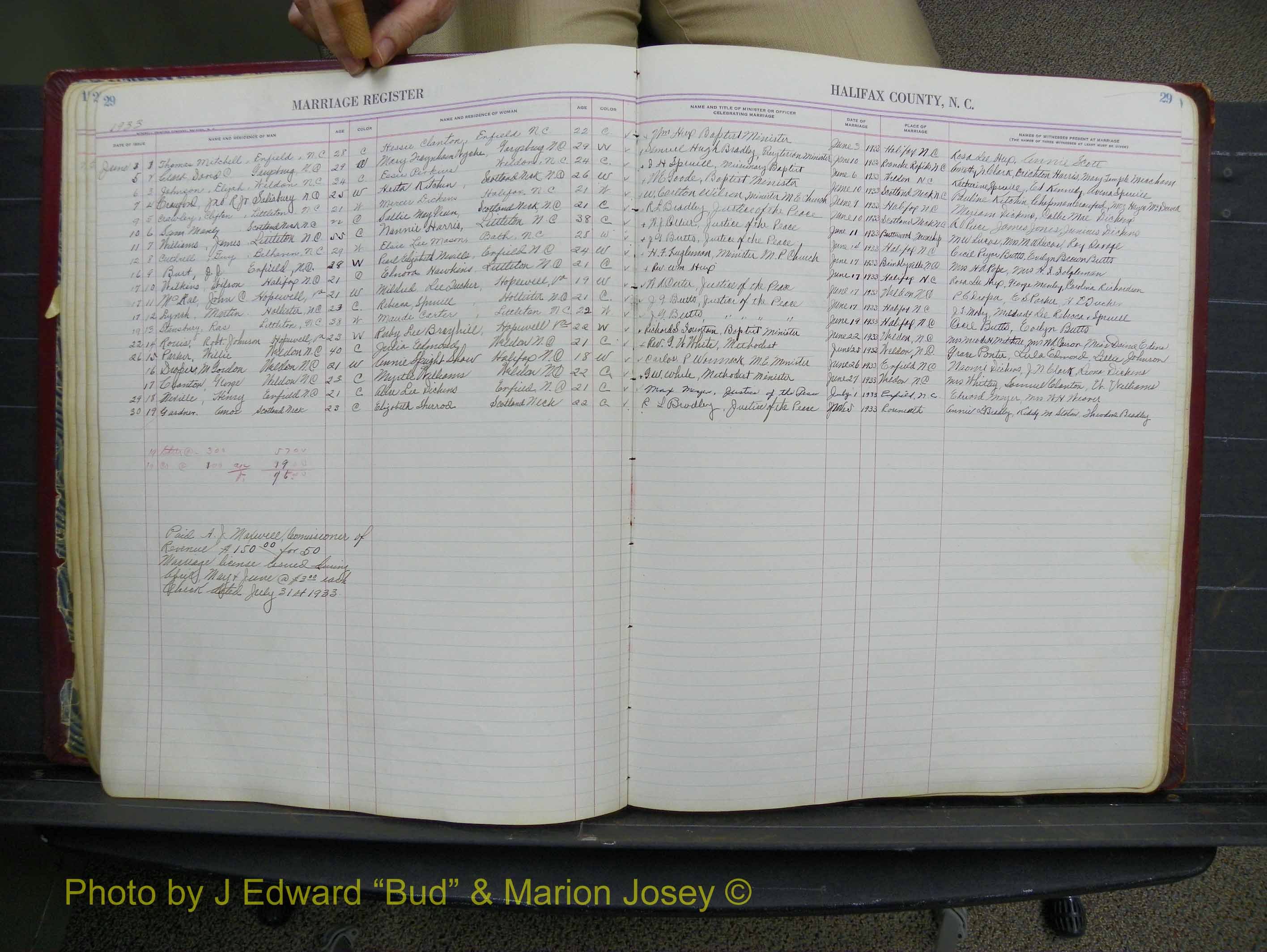 Halifax Marriage Book 11, 1931-1938 P 029.JPG