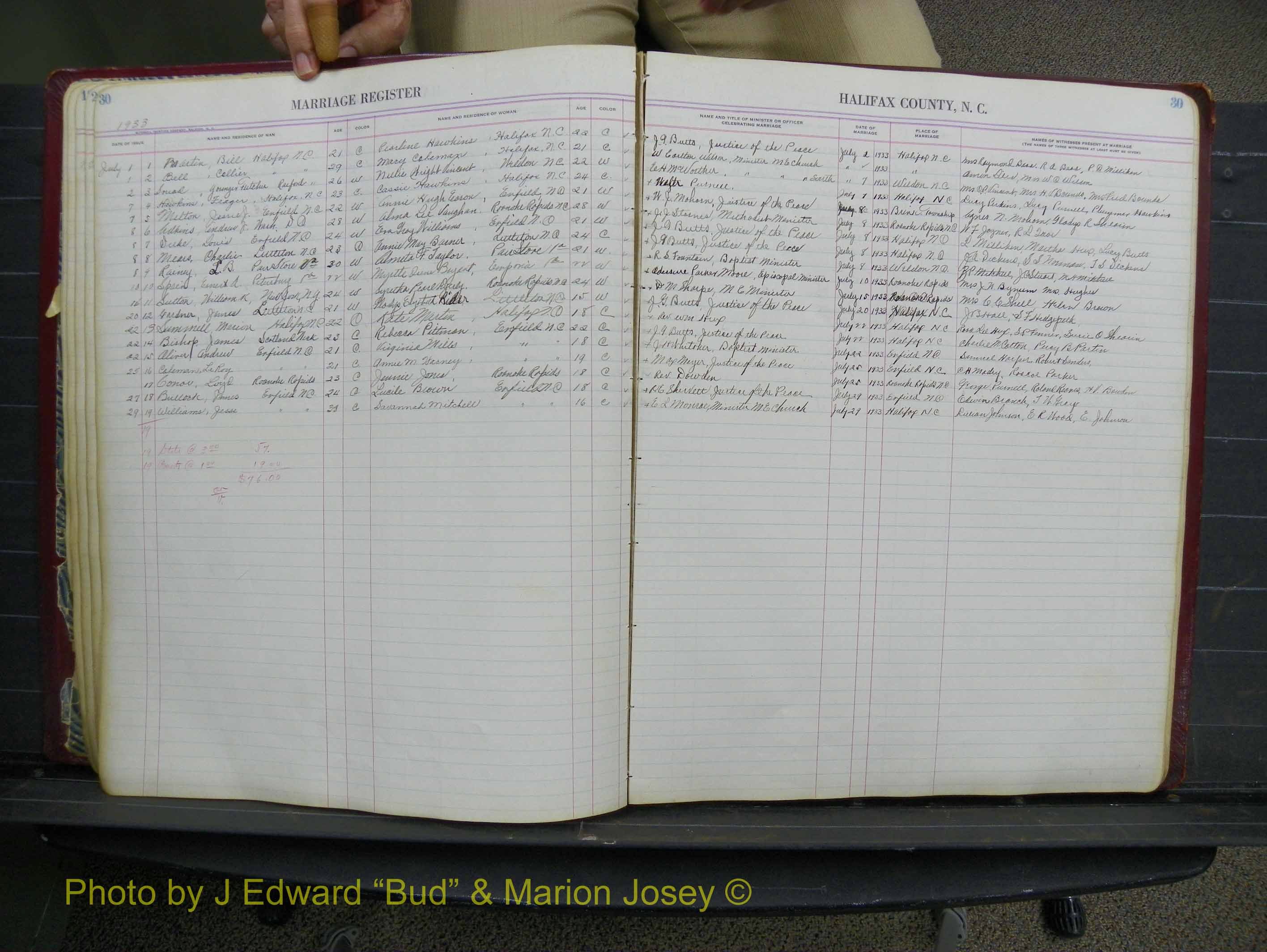 Halifax Marriage Book 11, 1931-1938 P 030.JPG