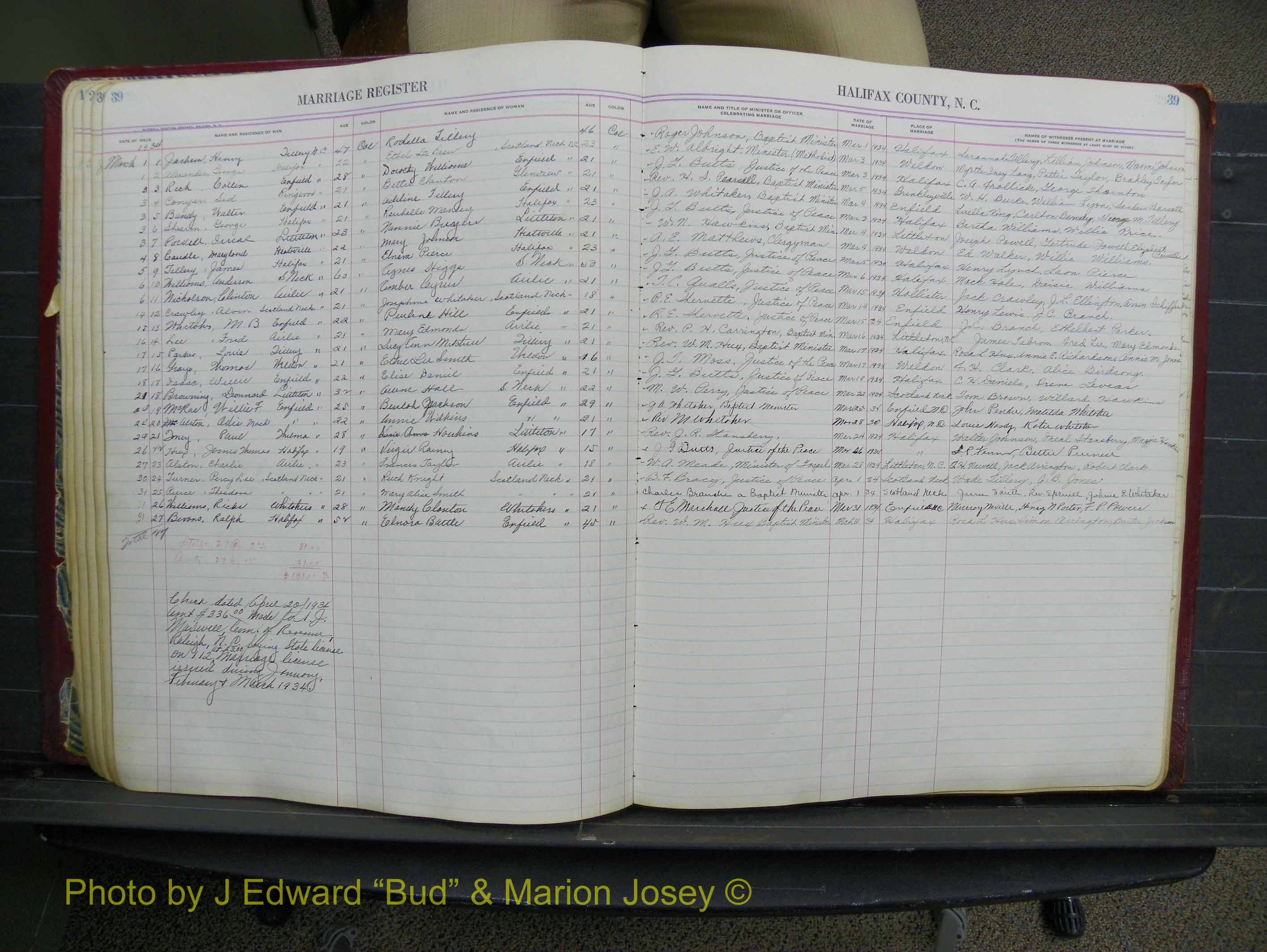 Halifax Marriage Book 11, 1931-1938 P 039.JPG