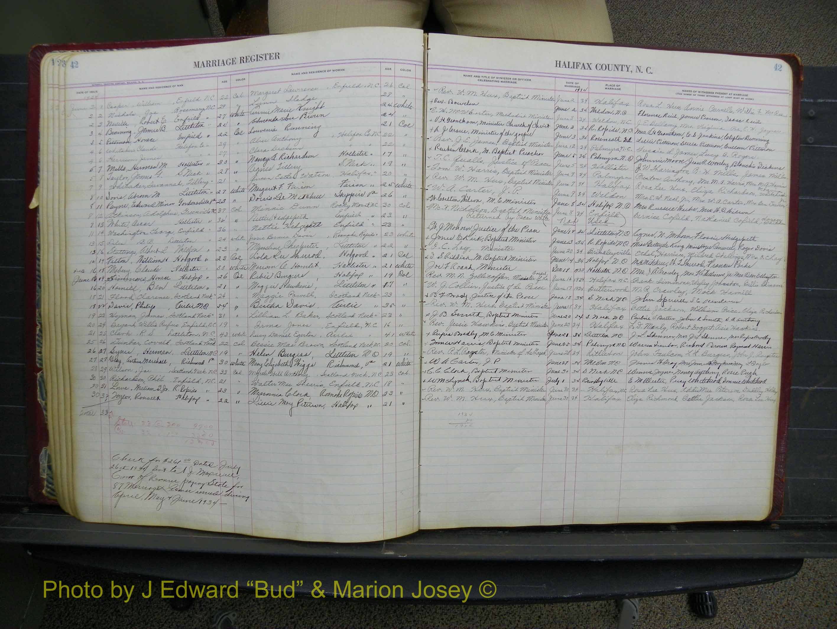 Halifax Marriage Book 11, 1931-1938 P 042.JPG