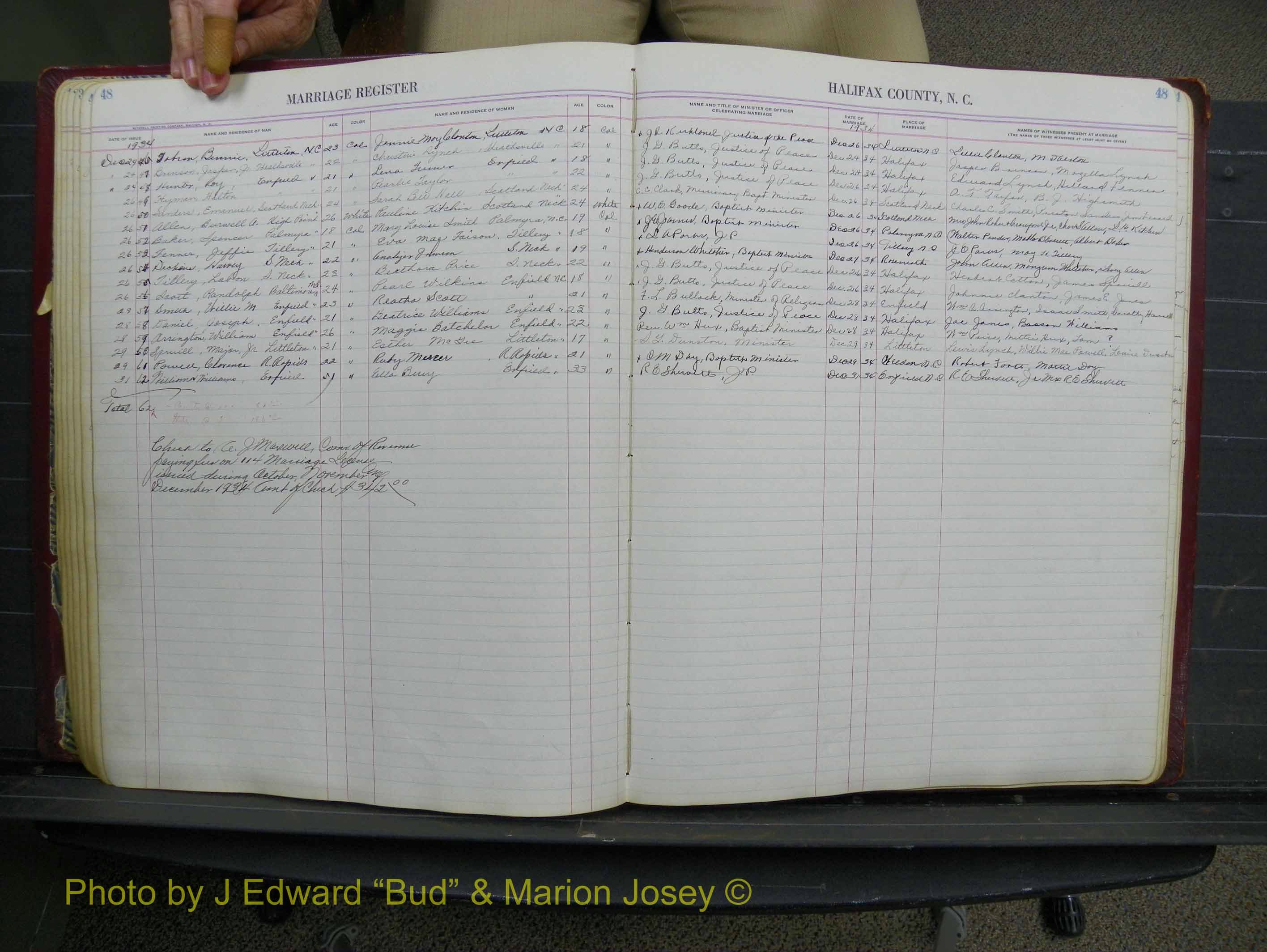 Halifax Marriage Book 11, 1931-1938 P 048.JPG