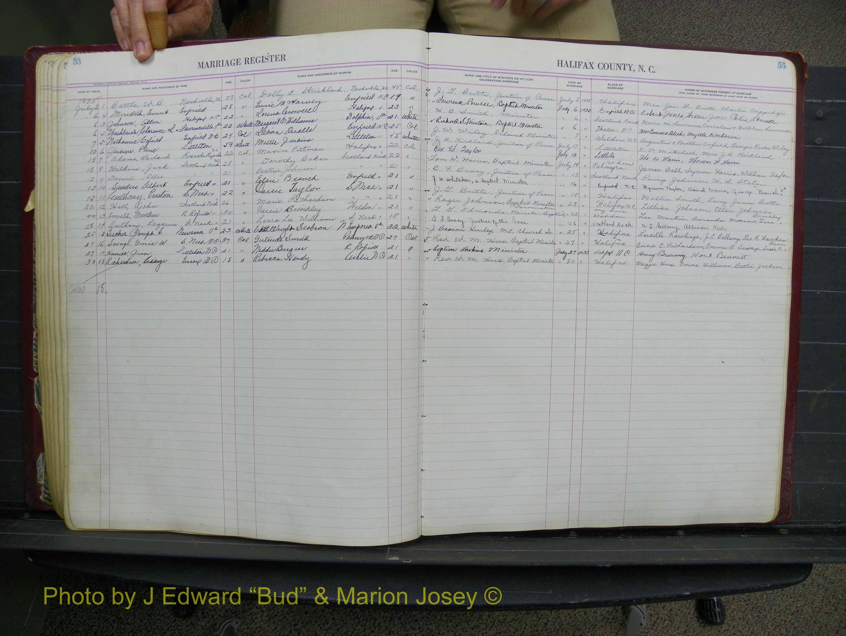 Halifax Marriage Book 11, 1931-1938 P 055.JPG