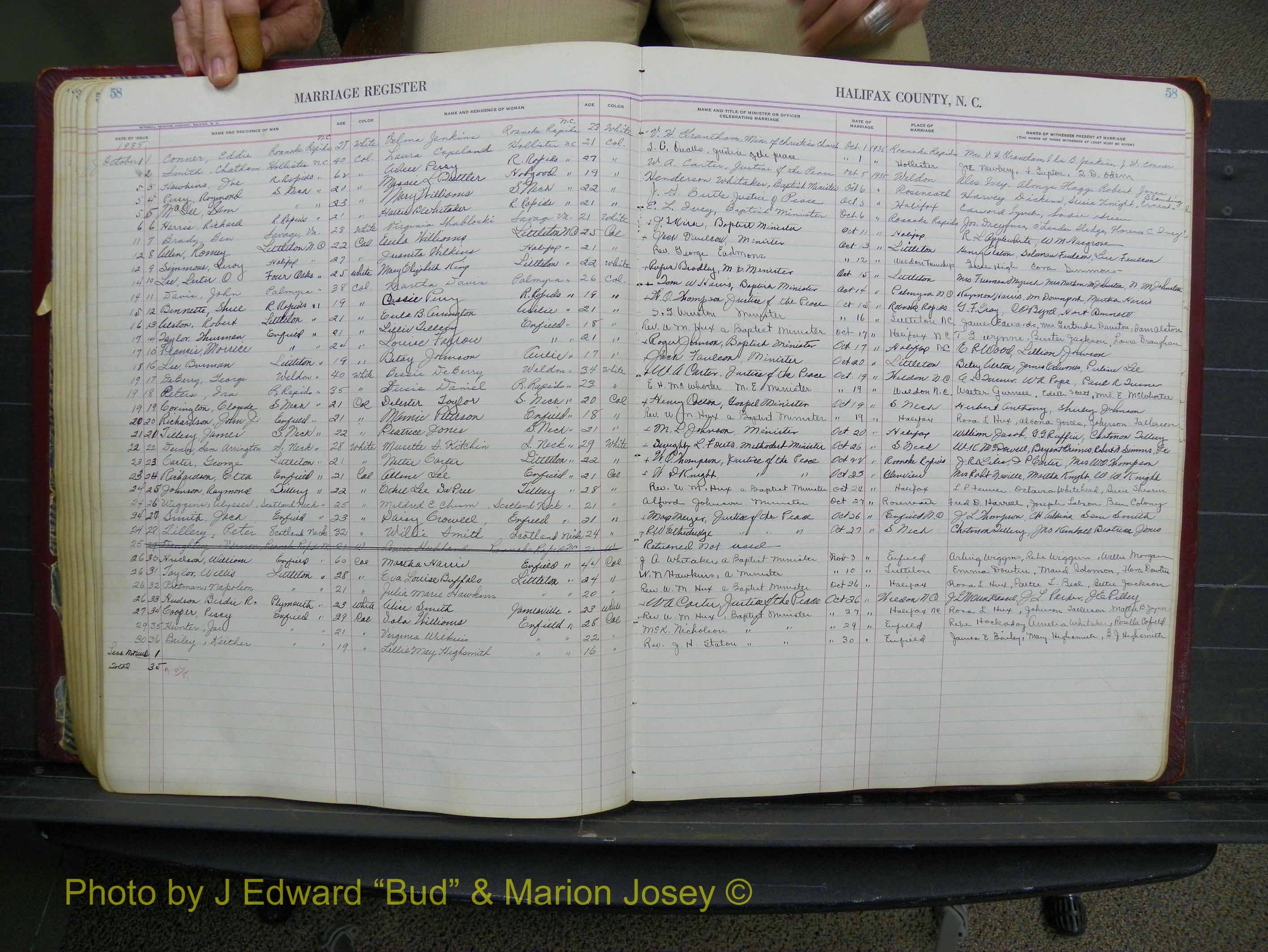 Halifax Marriage Book 11, 1931-1938 P 058.JPG
