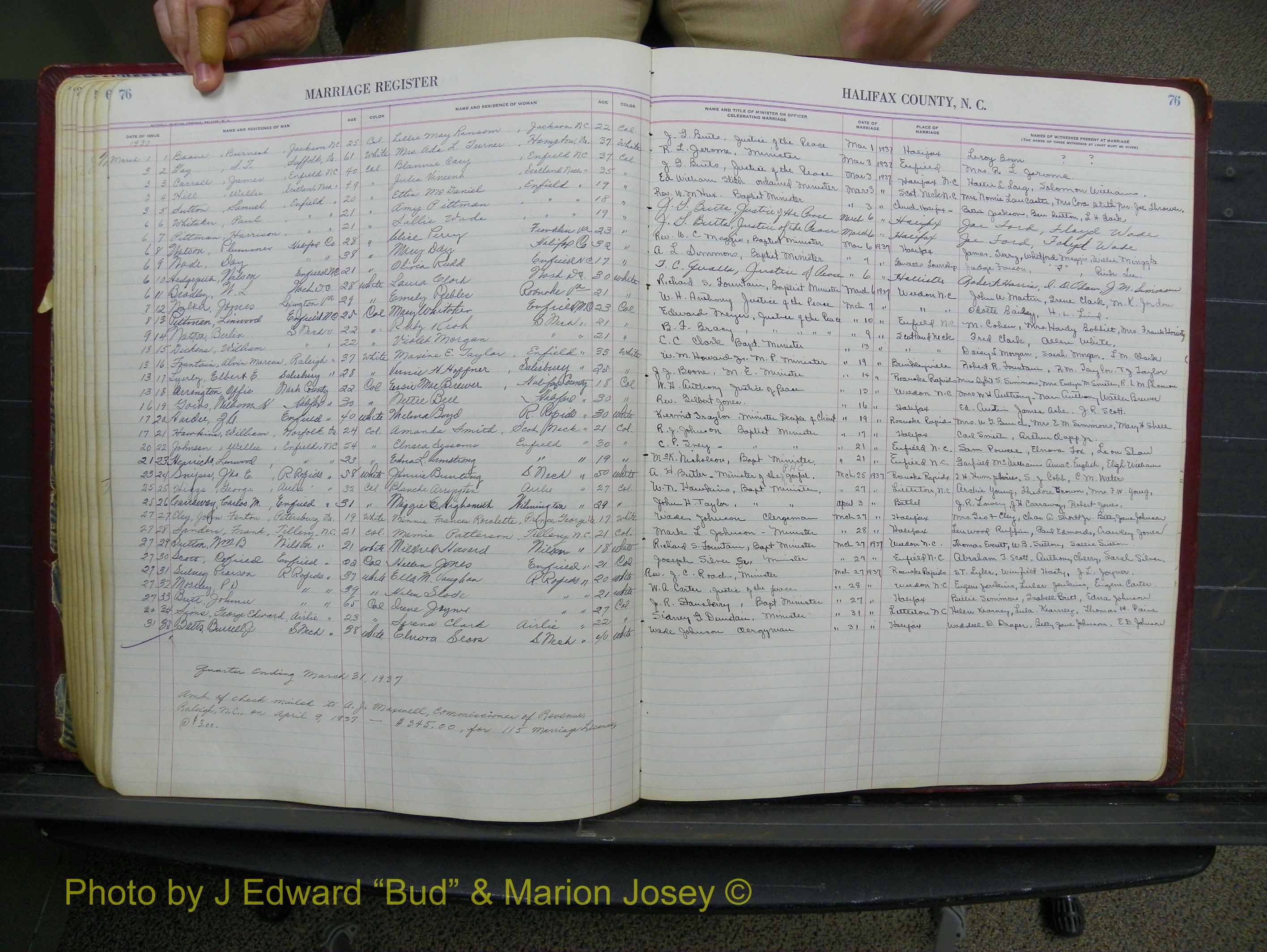 Halifax Marriage Book 11, 1931-1938 P 076.JPG