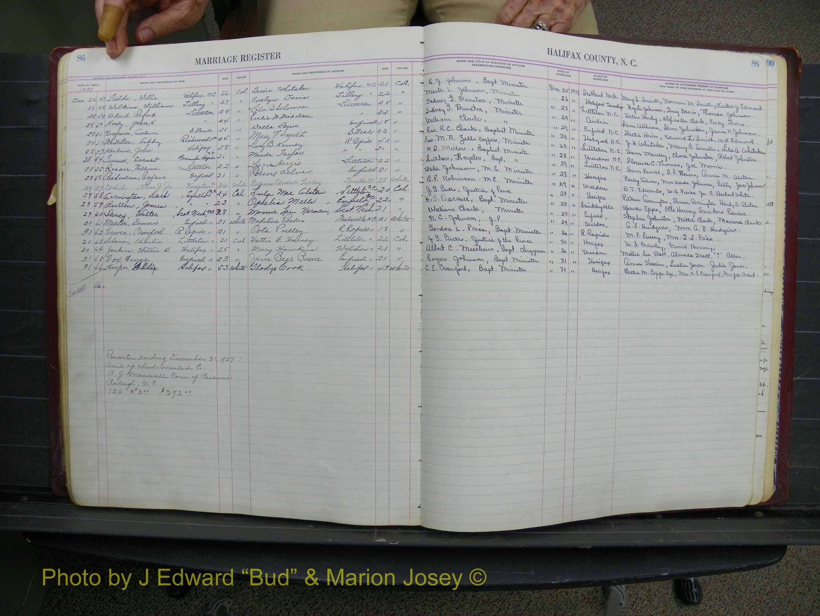 Halifax Marriage Book 11, 1931-1938 P 086.JPG