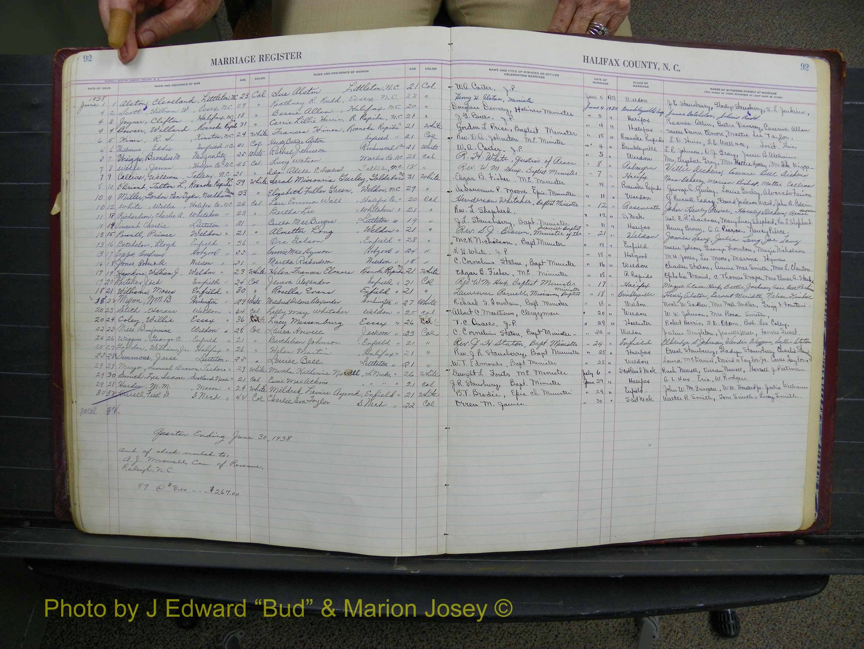 Halifax Marriage Book 11, 1931-1938 P 092.JPG