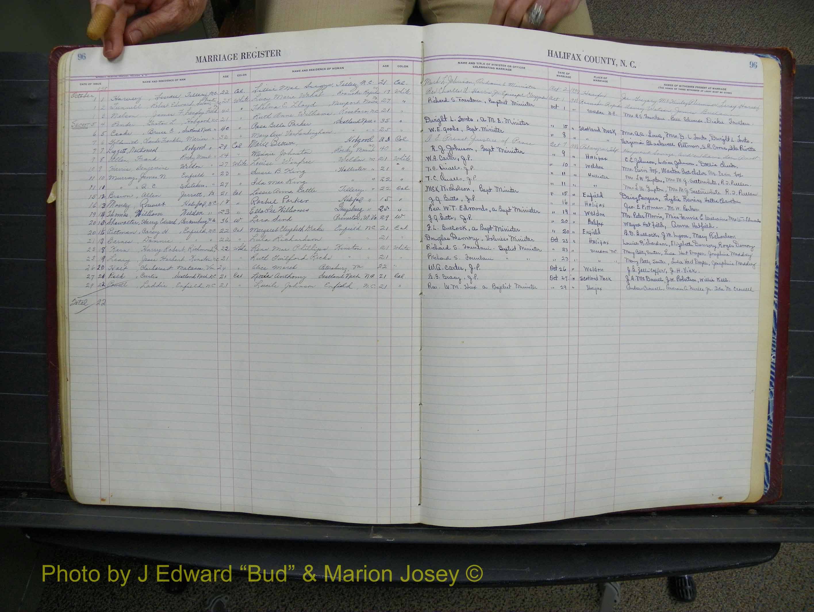 Halifax Marriage Book 11, 1931-1938 P 096.JPG