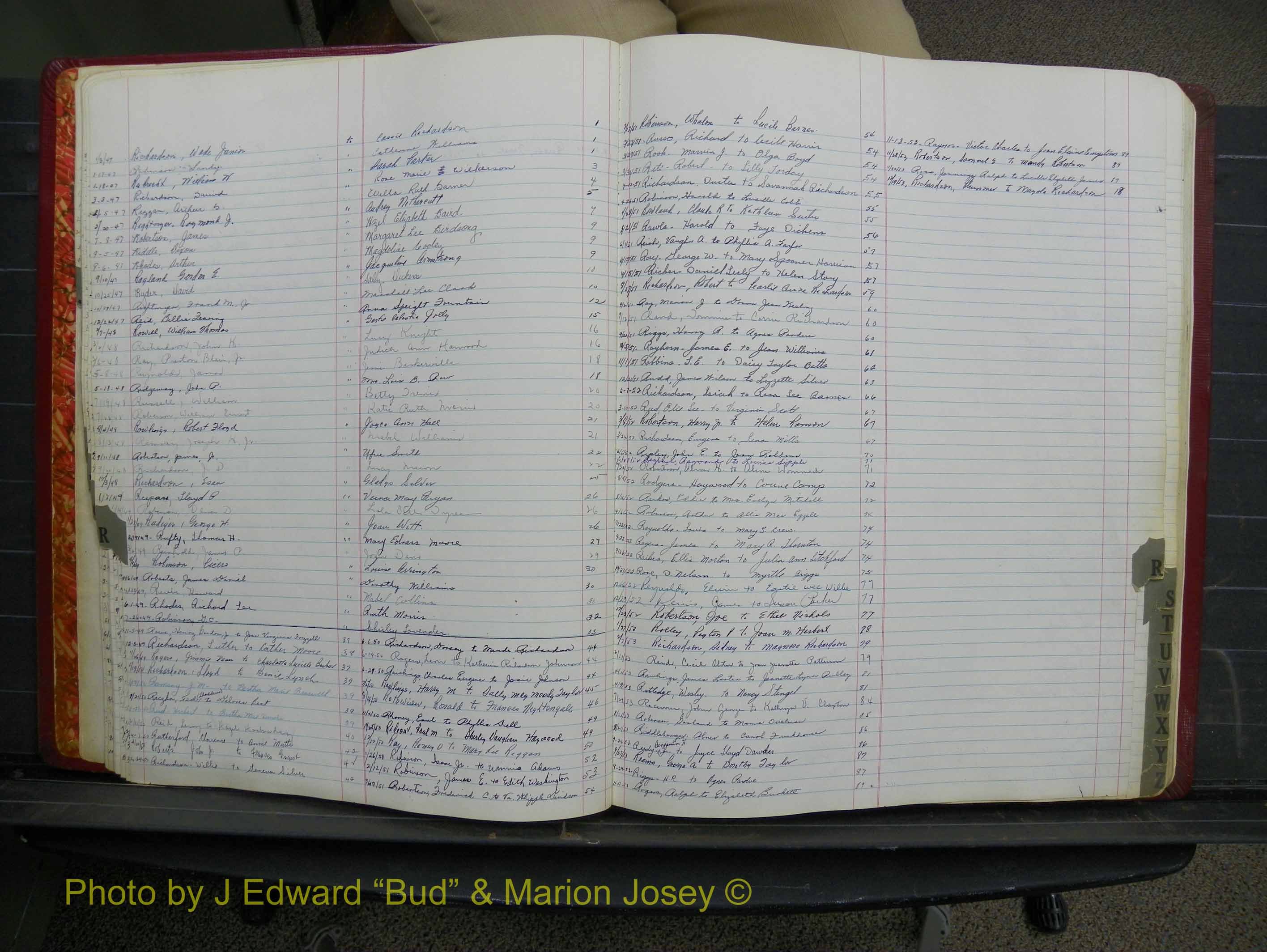 Halifax Marriage Book 12, 1939-1946 Index R.JPG