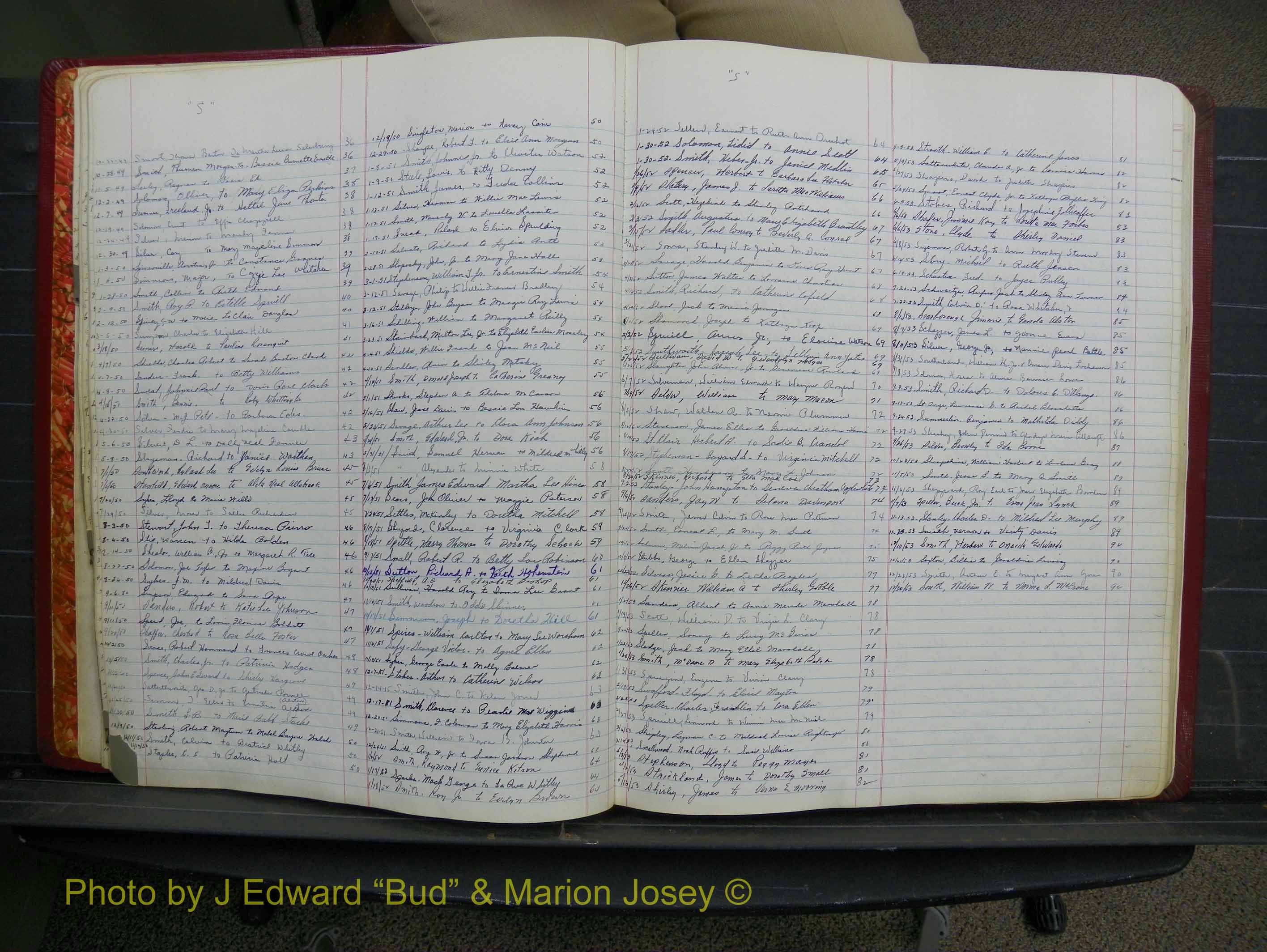 Halifax Marriage Book 12, 1939-1946 Index S2.JPG