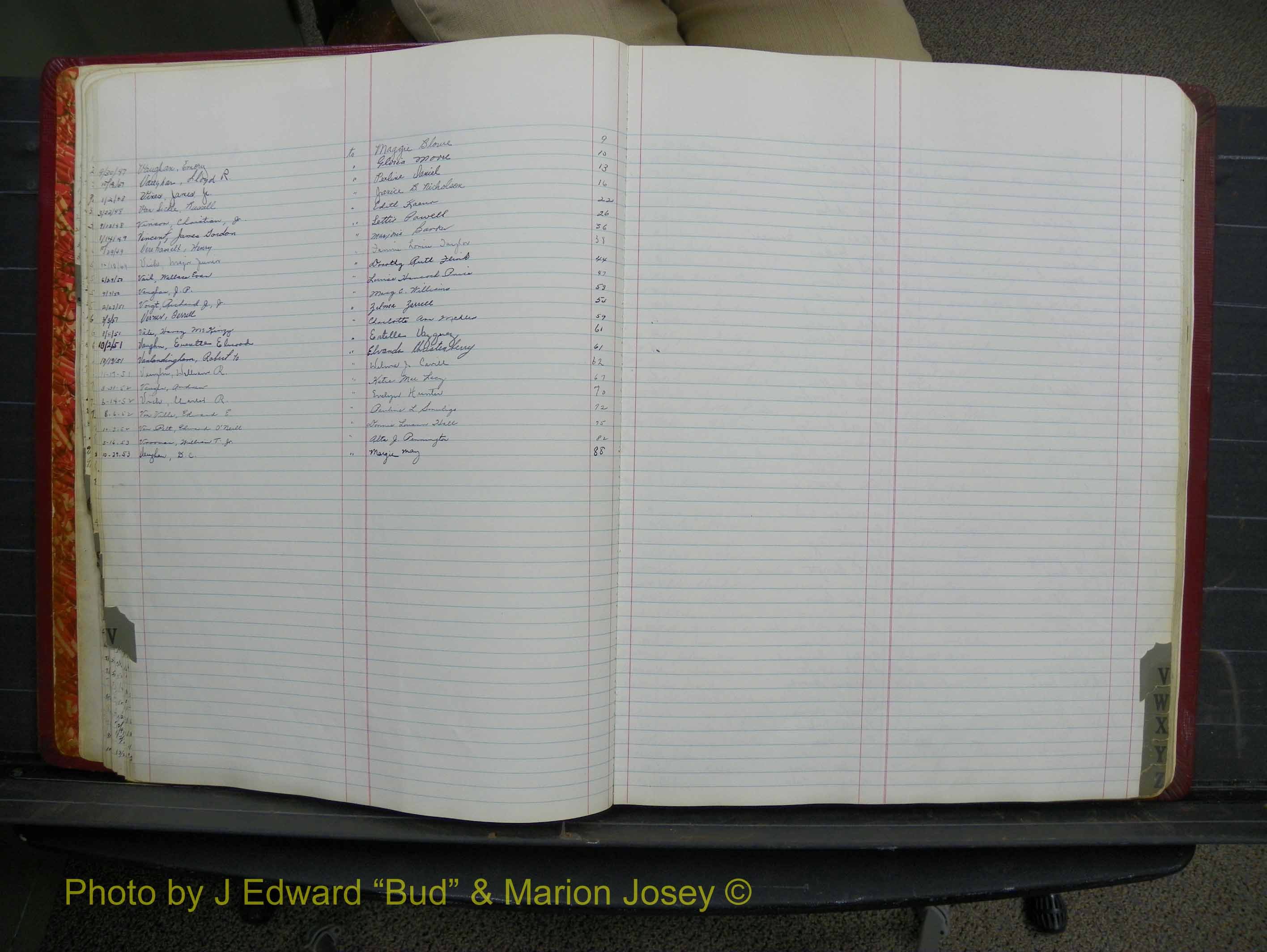 Halifax Marriage Book 12, 1939-1946 Index V.JPG