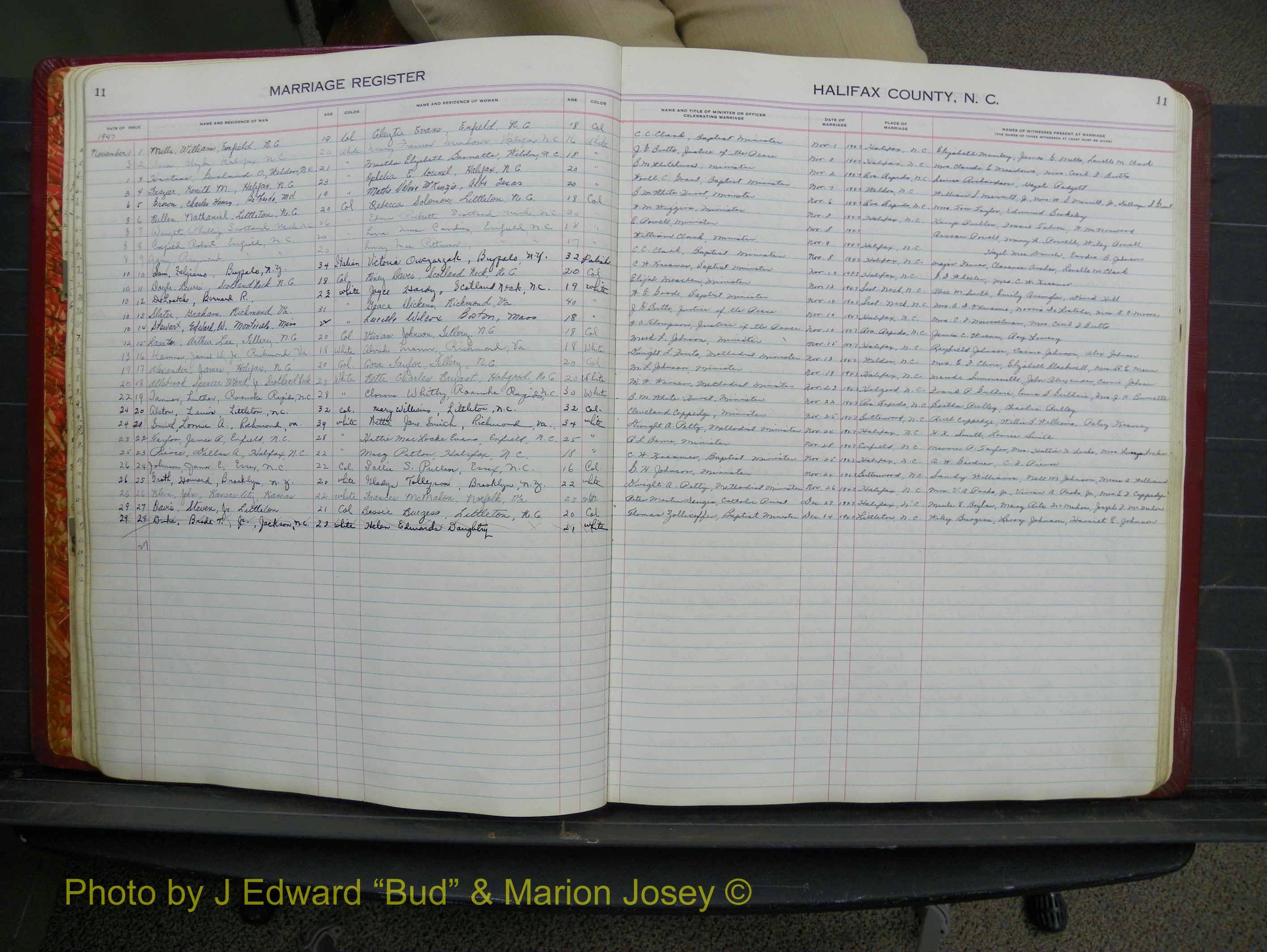 Halifax Marriage Book 12, 1939-1946 P 011.JPG