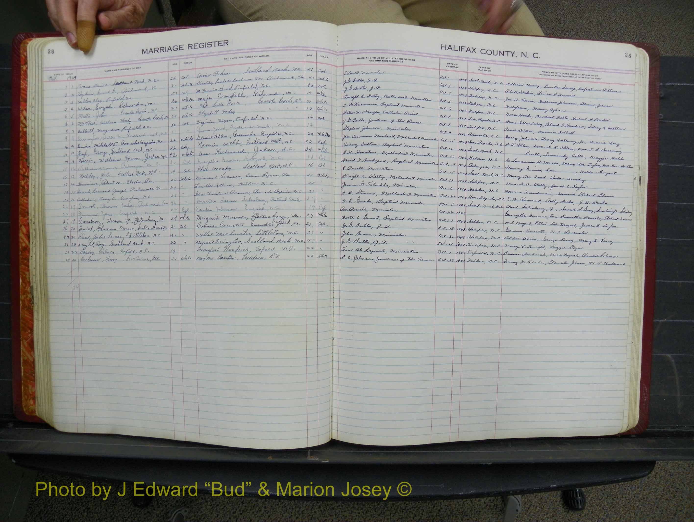 Halifax Marriage Book 12, 1939-1946 P 036.JPG