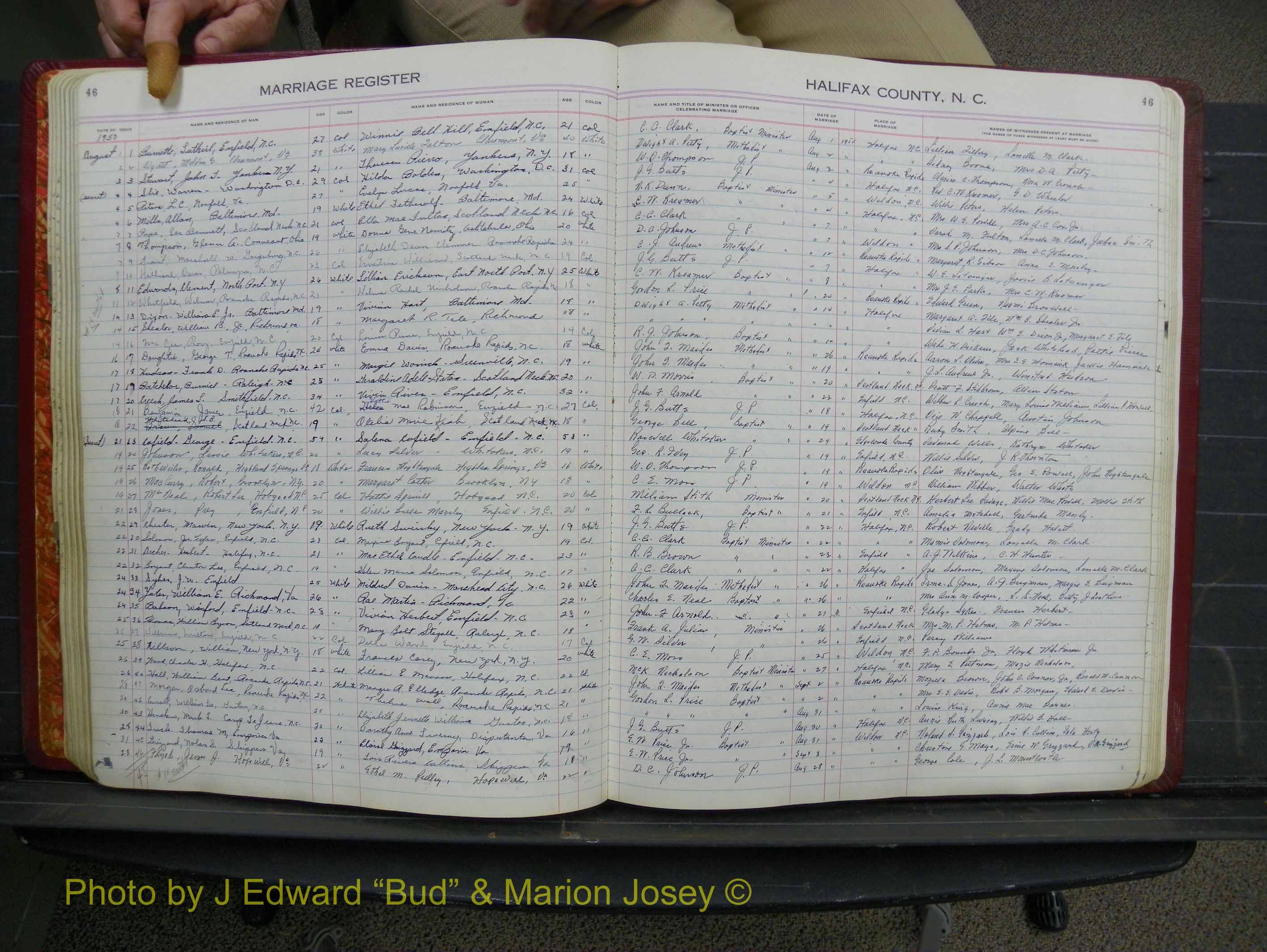 Halifax Marriage Book 12, 1939-1946 P 046.JPG