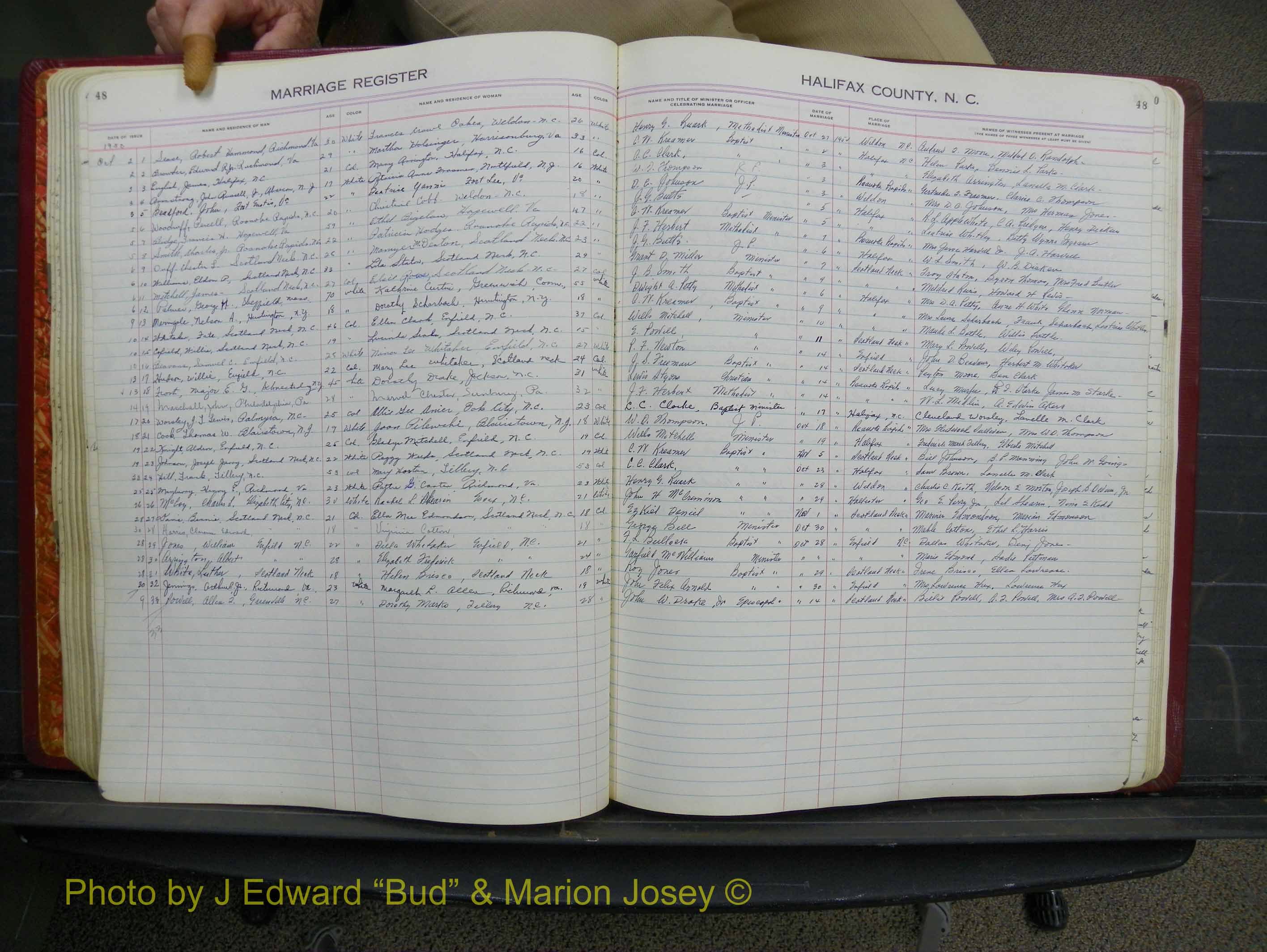 Halifax Marriage Book 12, 1939-1946 P 048.JPG