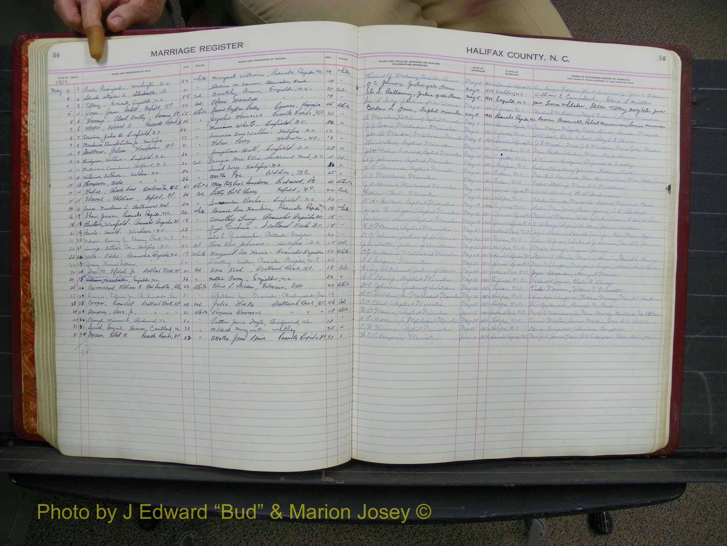 Halifax Marriage Book 12, 1939-1946 P 056.JPG