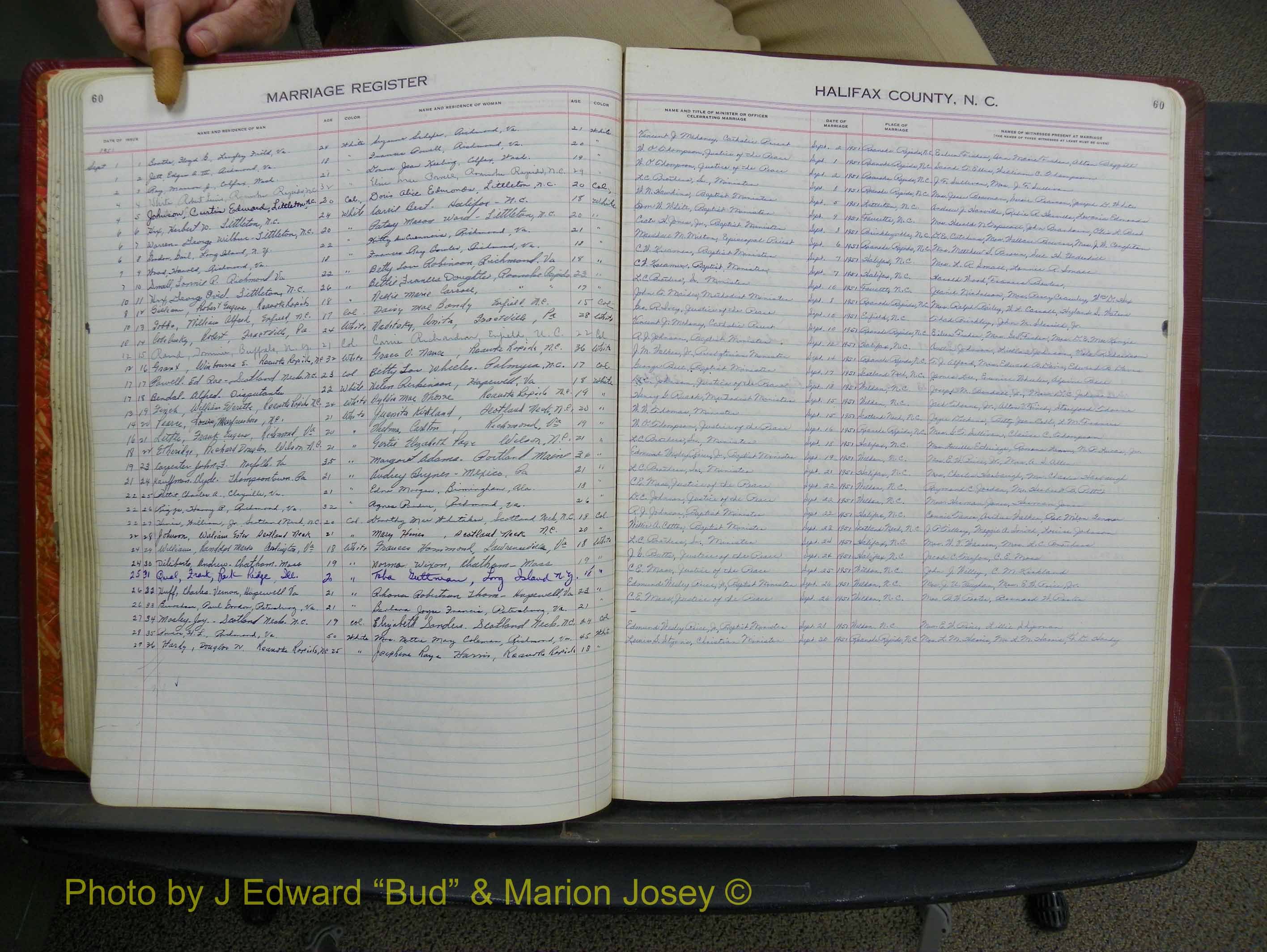 Halifax Marriage Book 12, 1939-1946 P 060.JPG