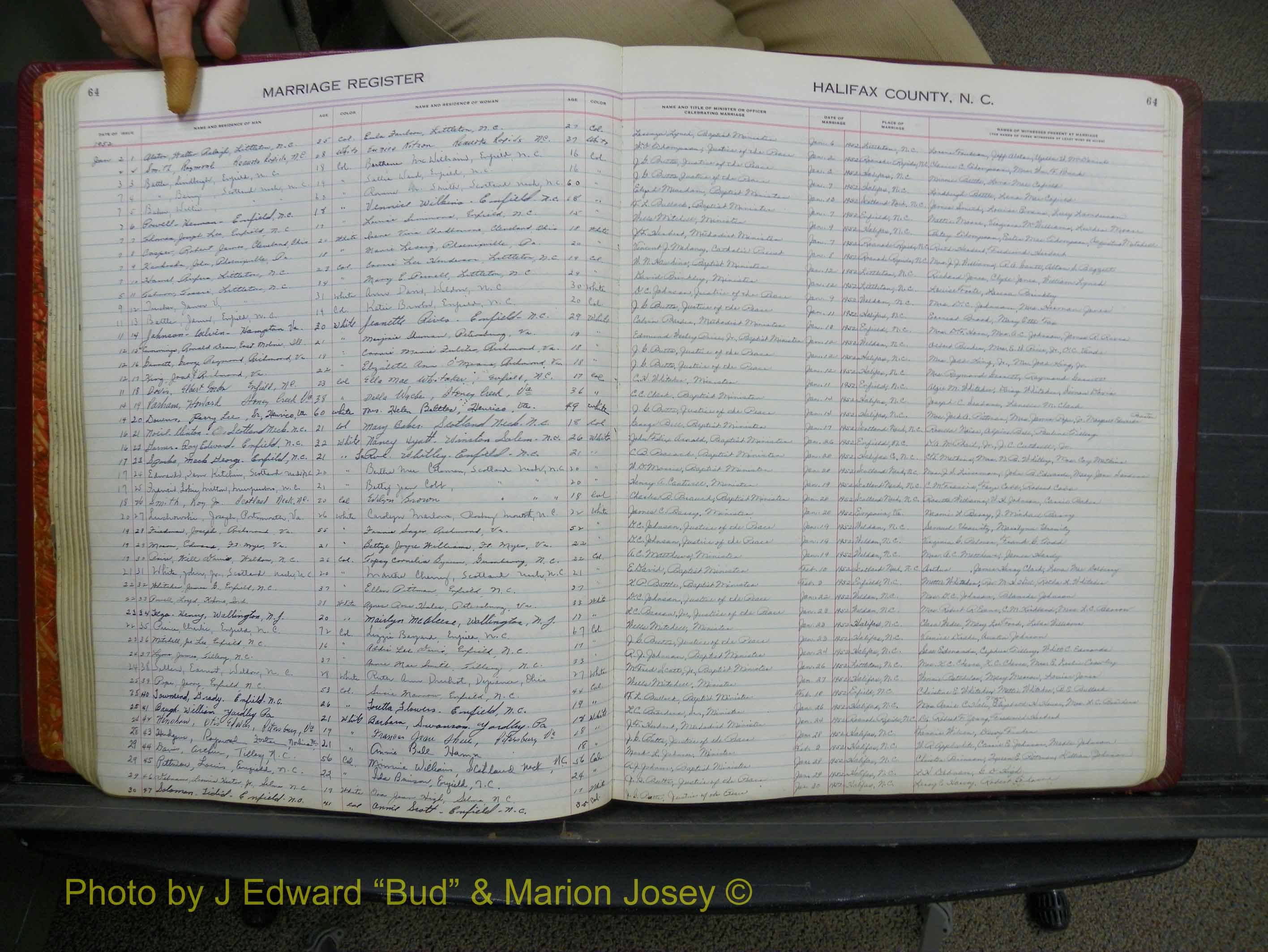 Halifax Marriage Book 12, 1939-1946 P 064.JPG