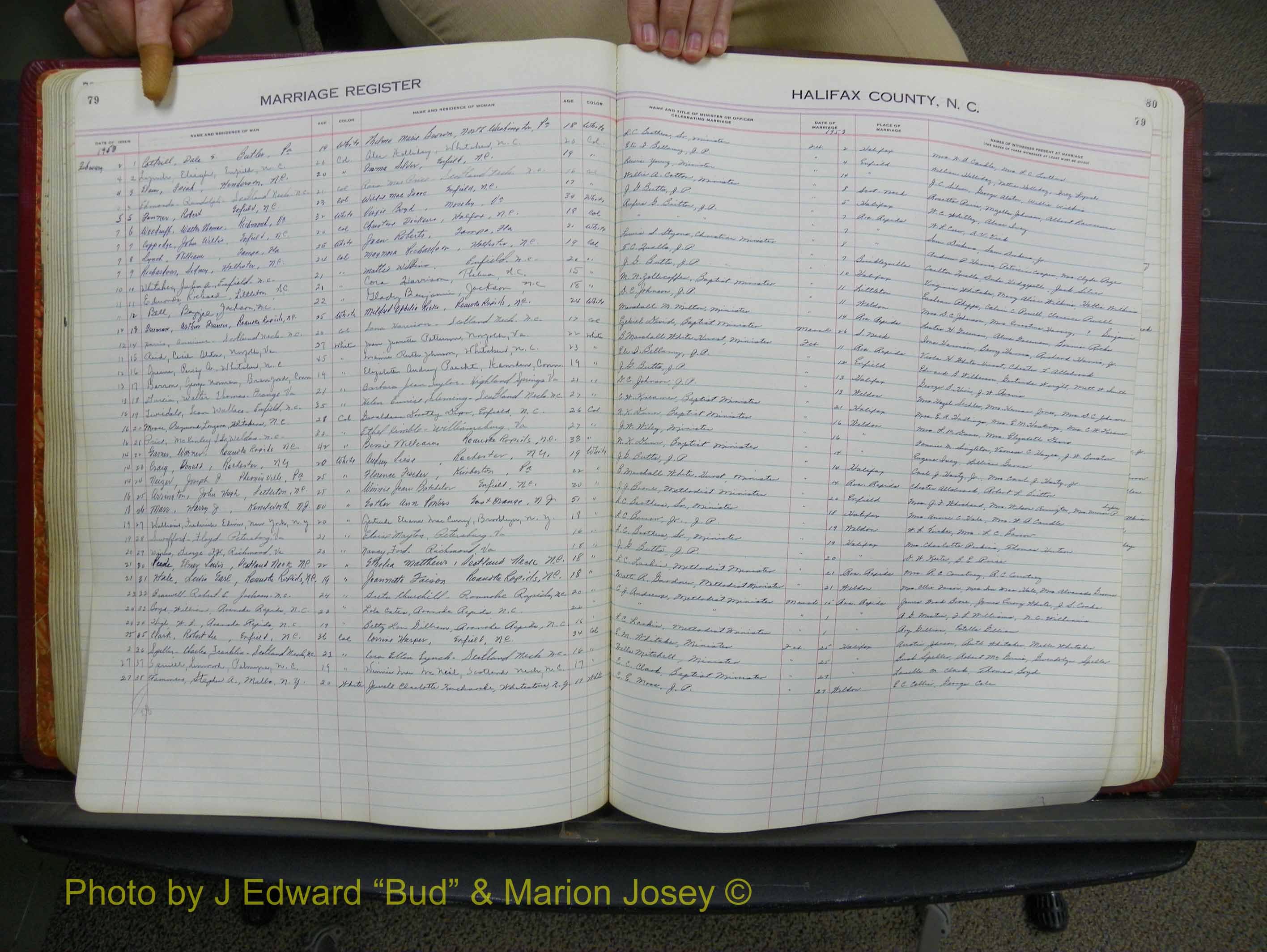 Halifax Marriage Book 12, 1939-1946 P 079.JPG