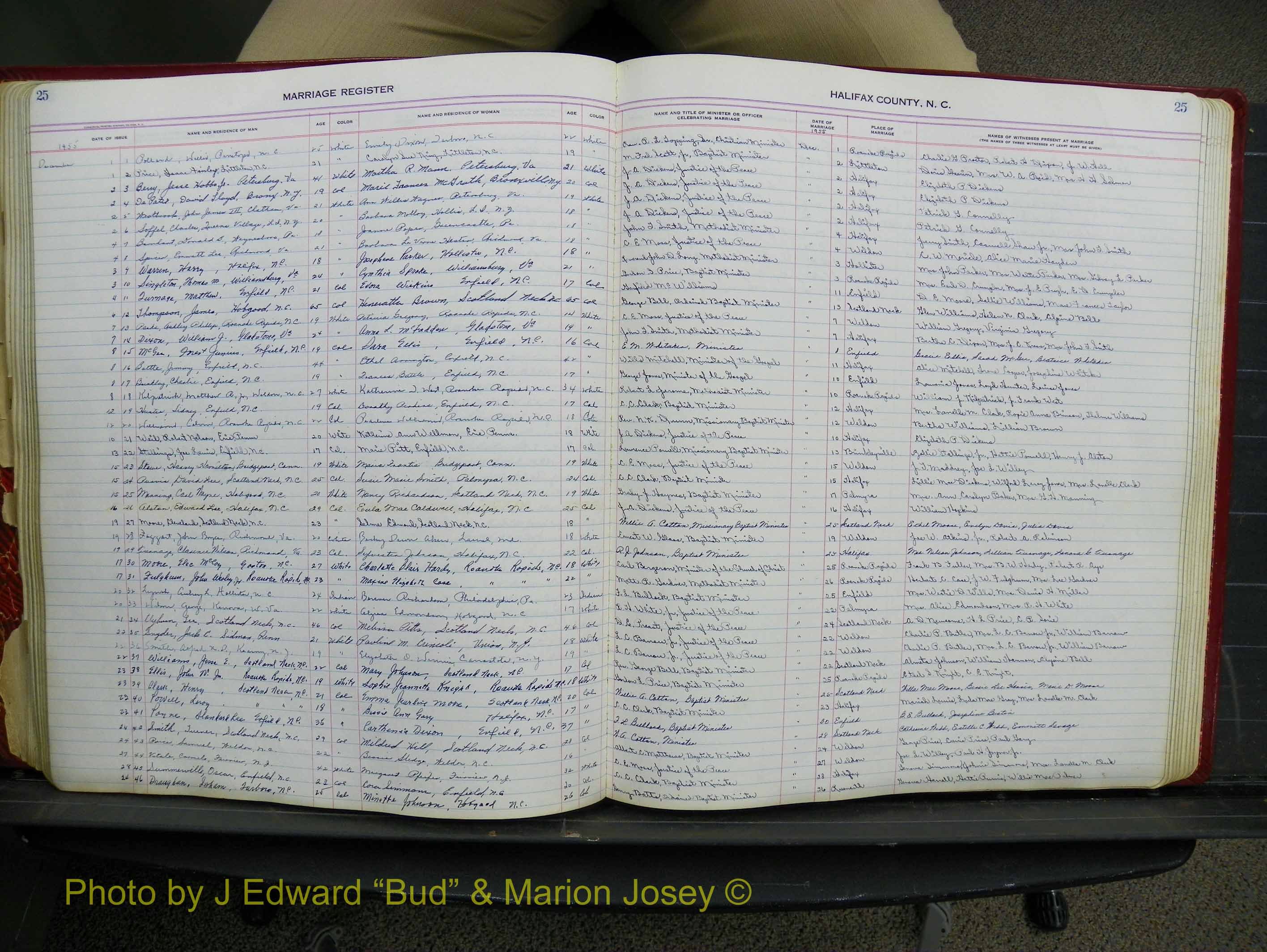 Halifax Marriage Book 14, 1954-1960  P 025.JPG