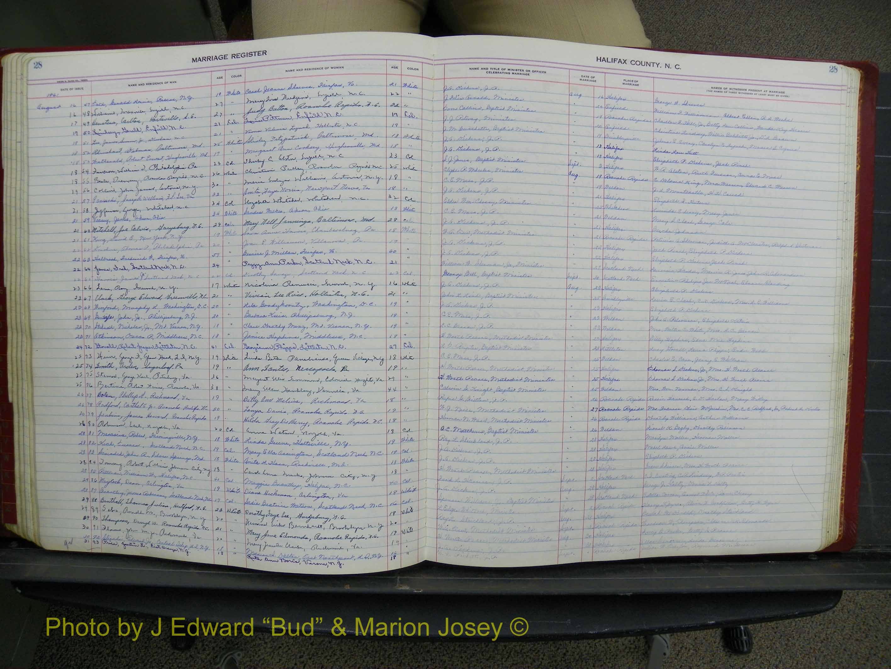 Halifax Marriage Book 15, 1960-1964  P 028.JPG