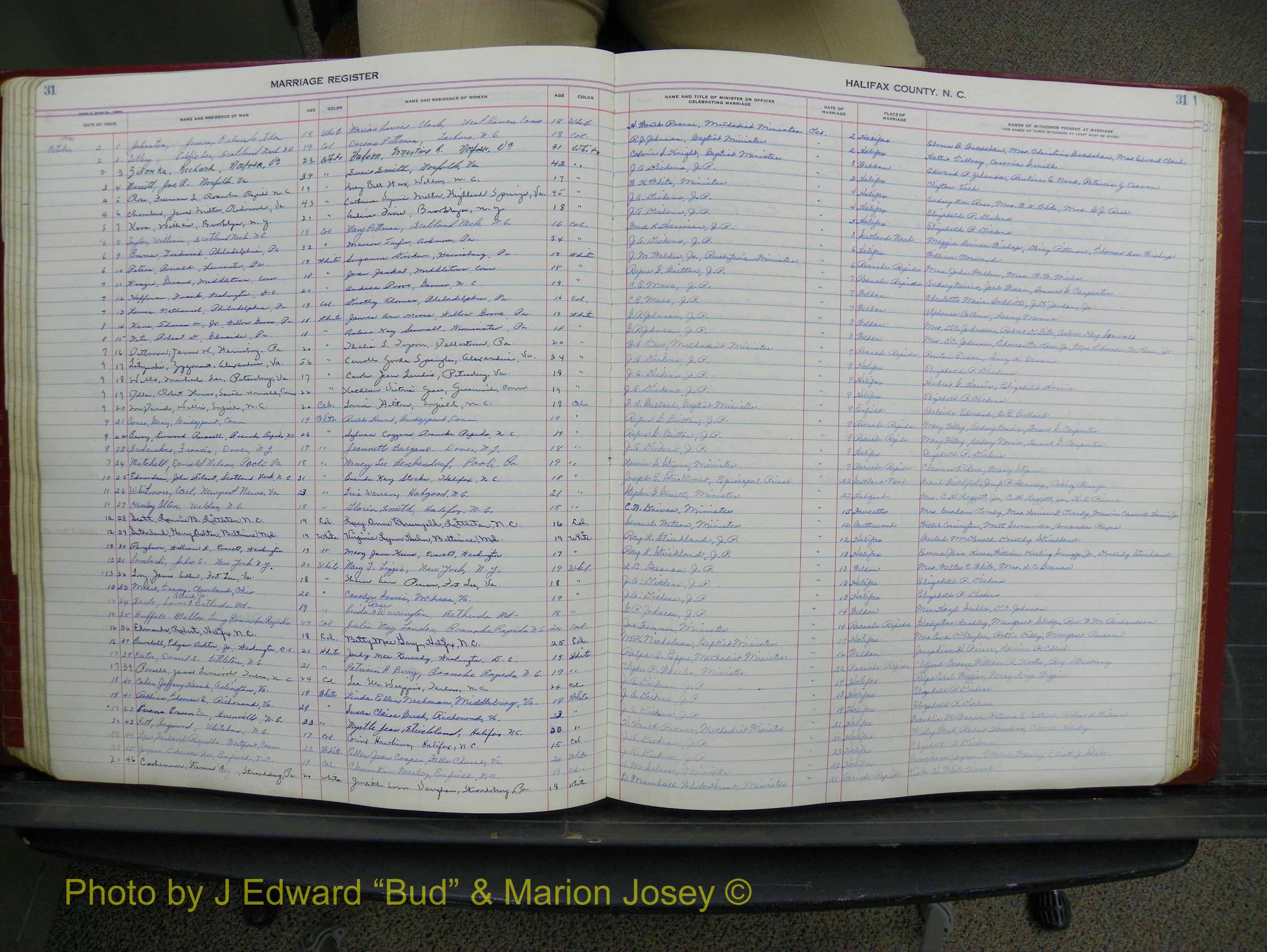Halifax Marriage Book 15, 1960-1964  P 031.JPG