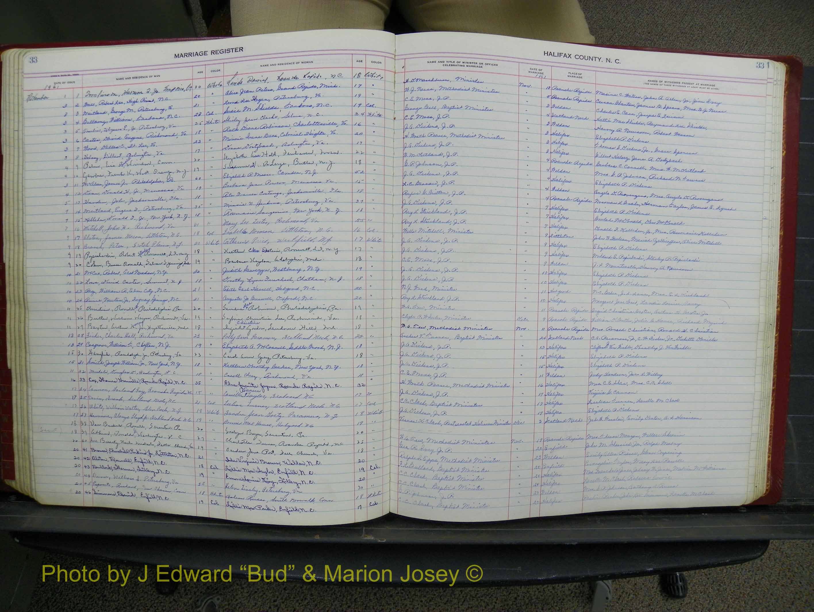 Halifax Marriage Book 15, 1960-1964  P 033.JPG