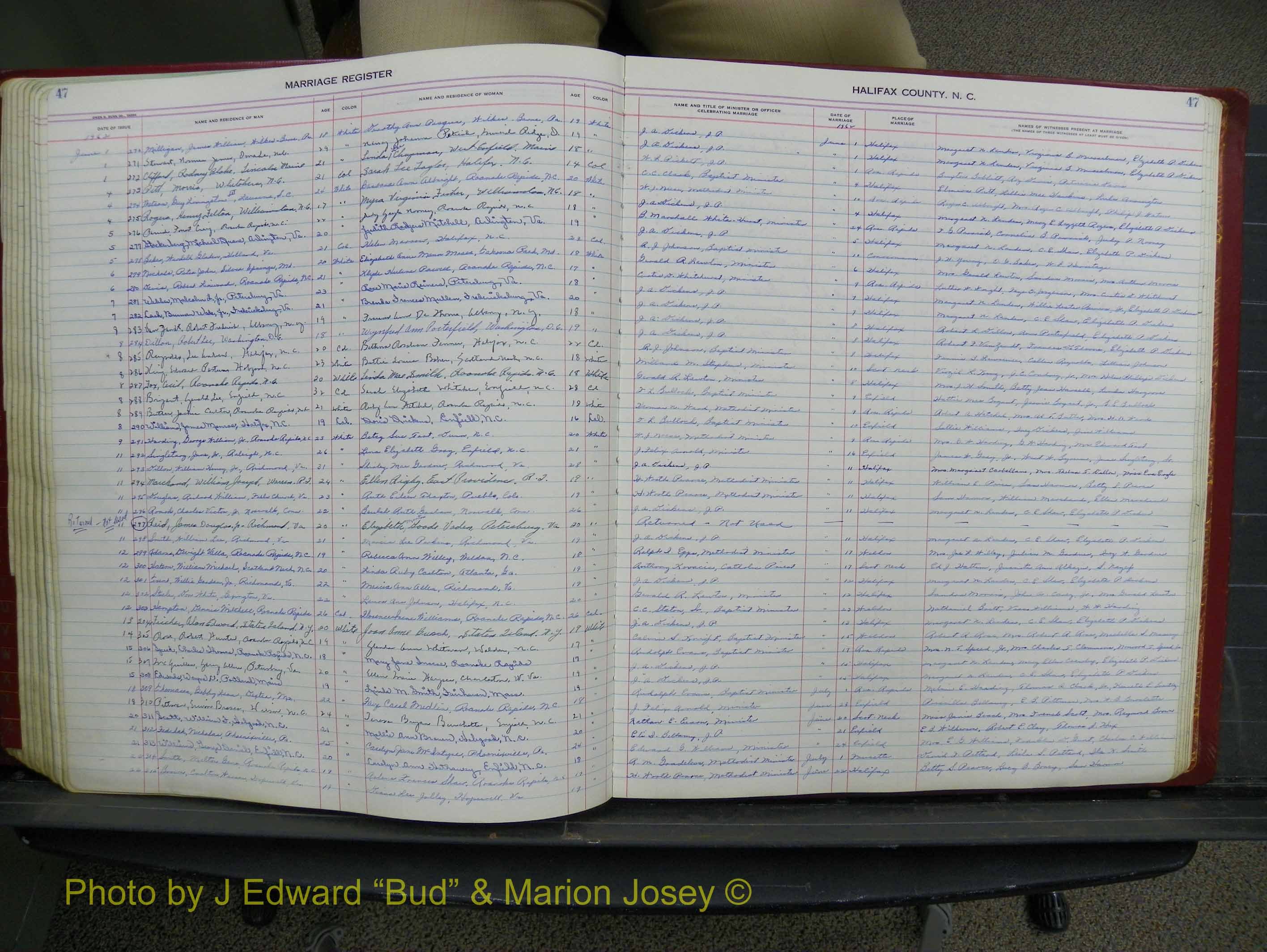 Halifax Marriage Book 15, 1960-1964  P 047.JPG