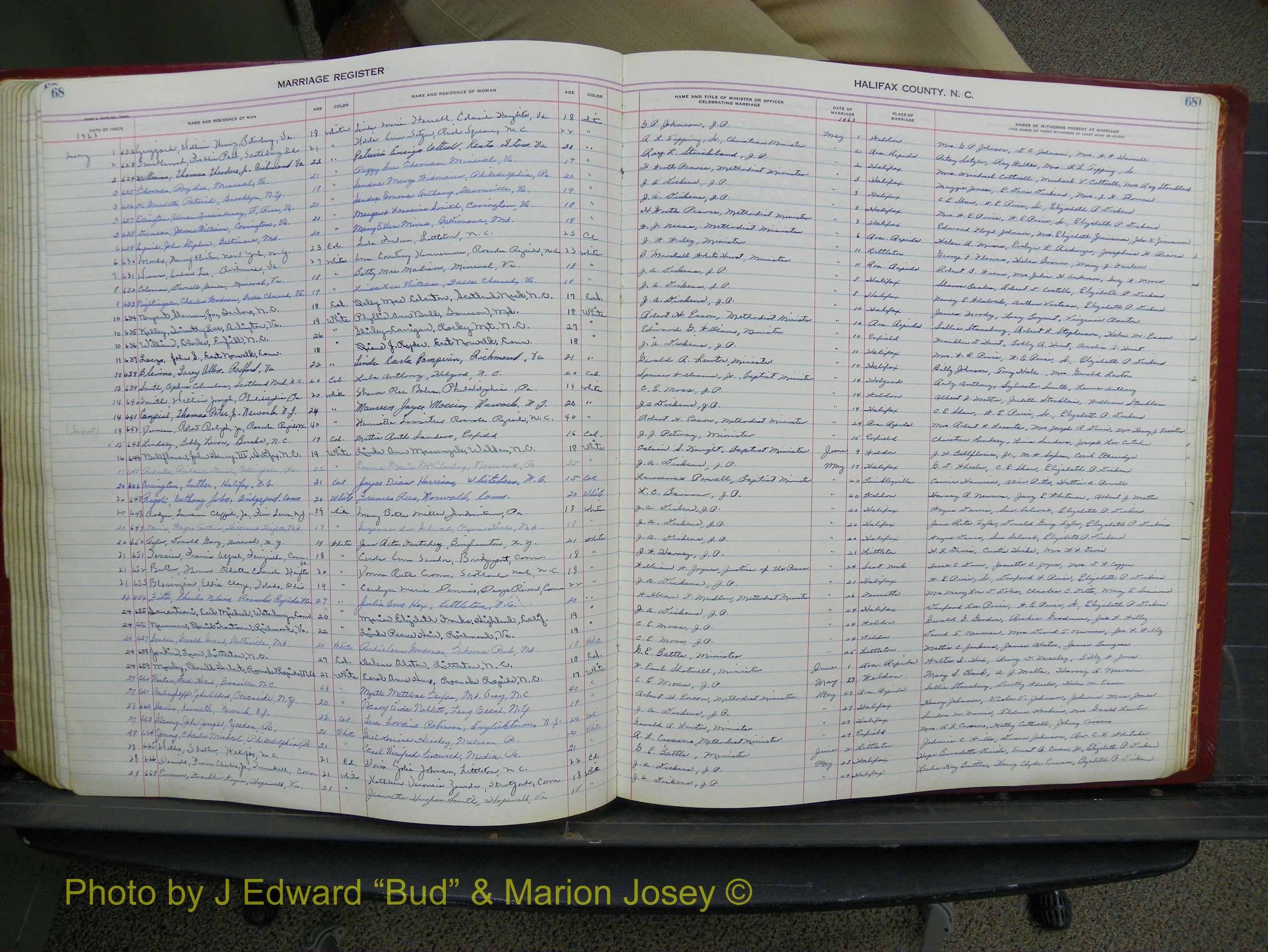 Halifax Marriage Book 15, 1960-1964  P 068.JPG