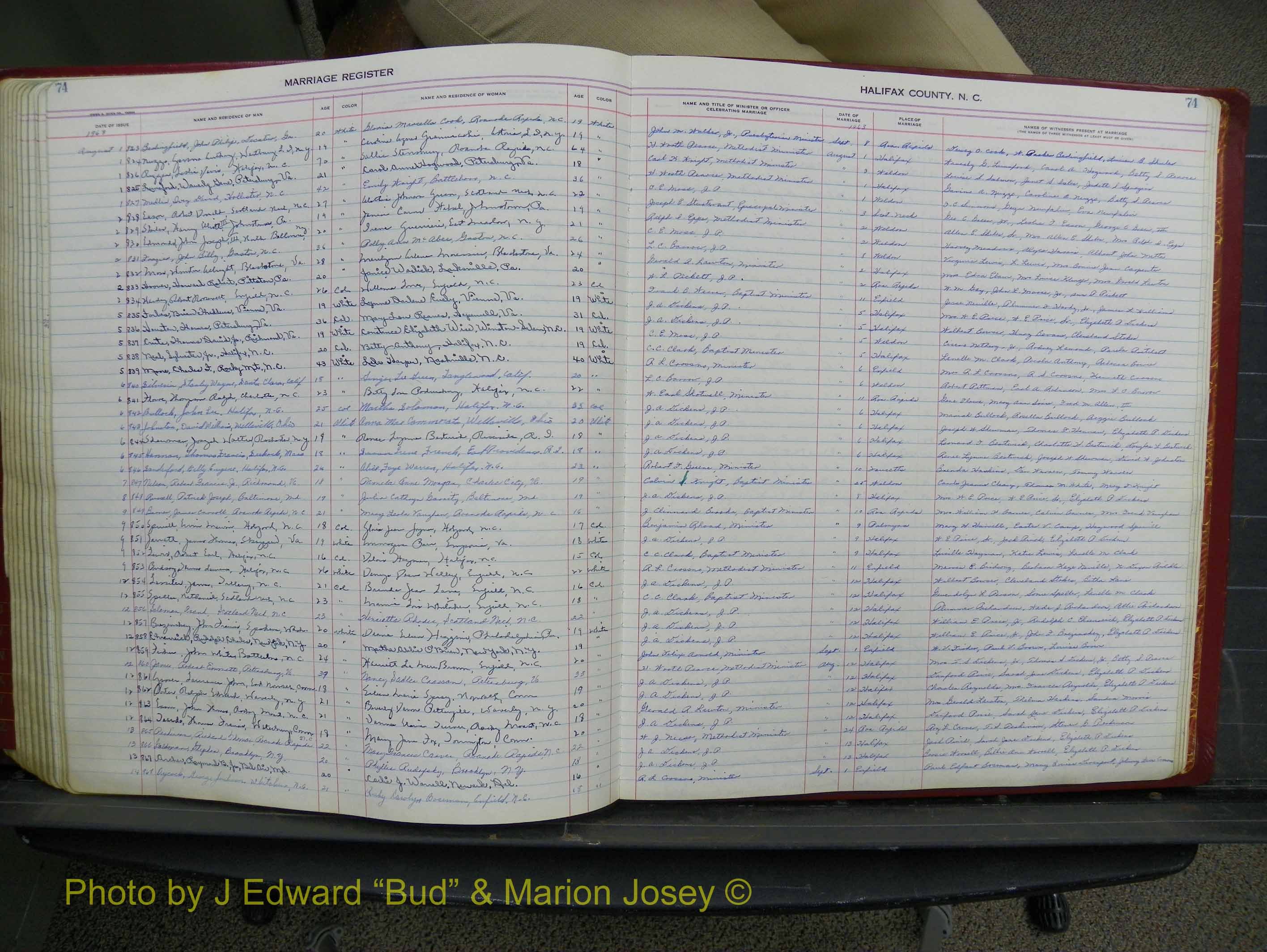 Halifax Marriage Book 15, 1960-1964  P 074.JPG