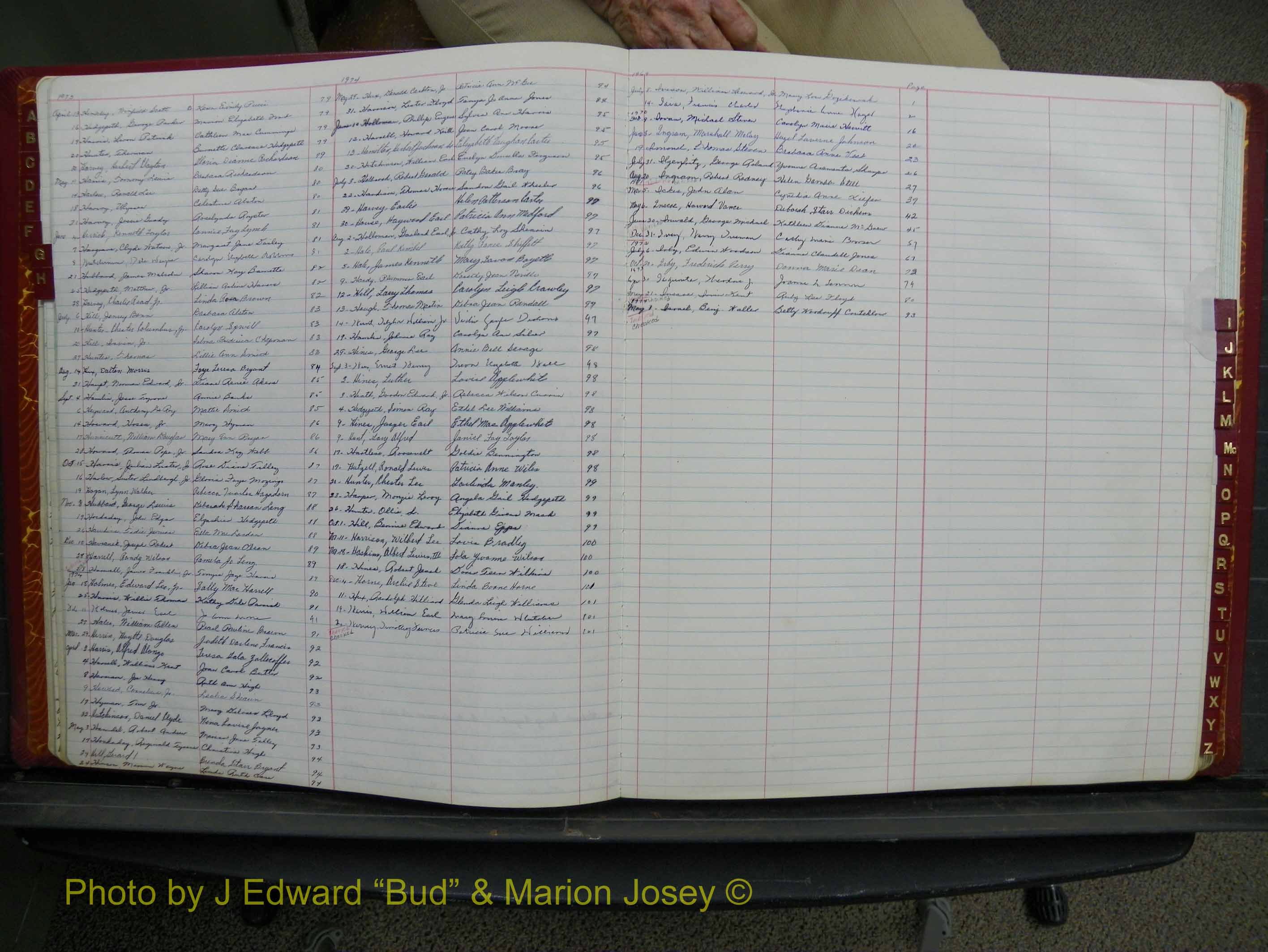 Halifax Marriage Book 17, 1969-1974 Index H3 & I.JPG
