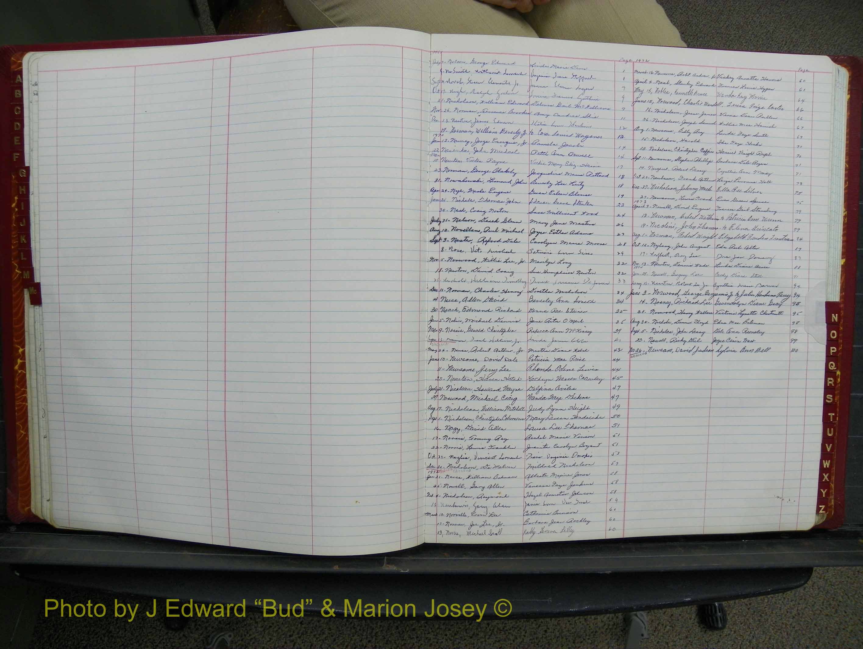 Halifax Marriage Book 17, 1969-1974 Index N.JPG