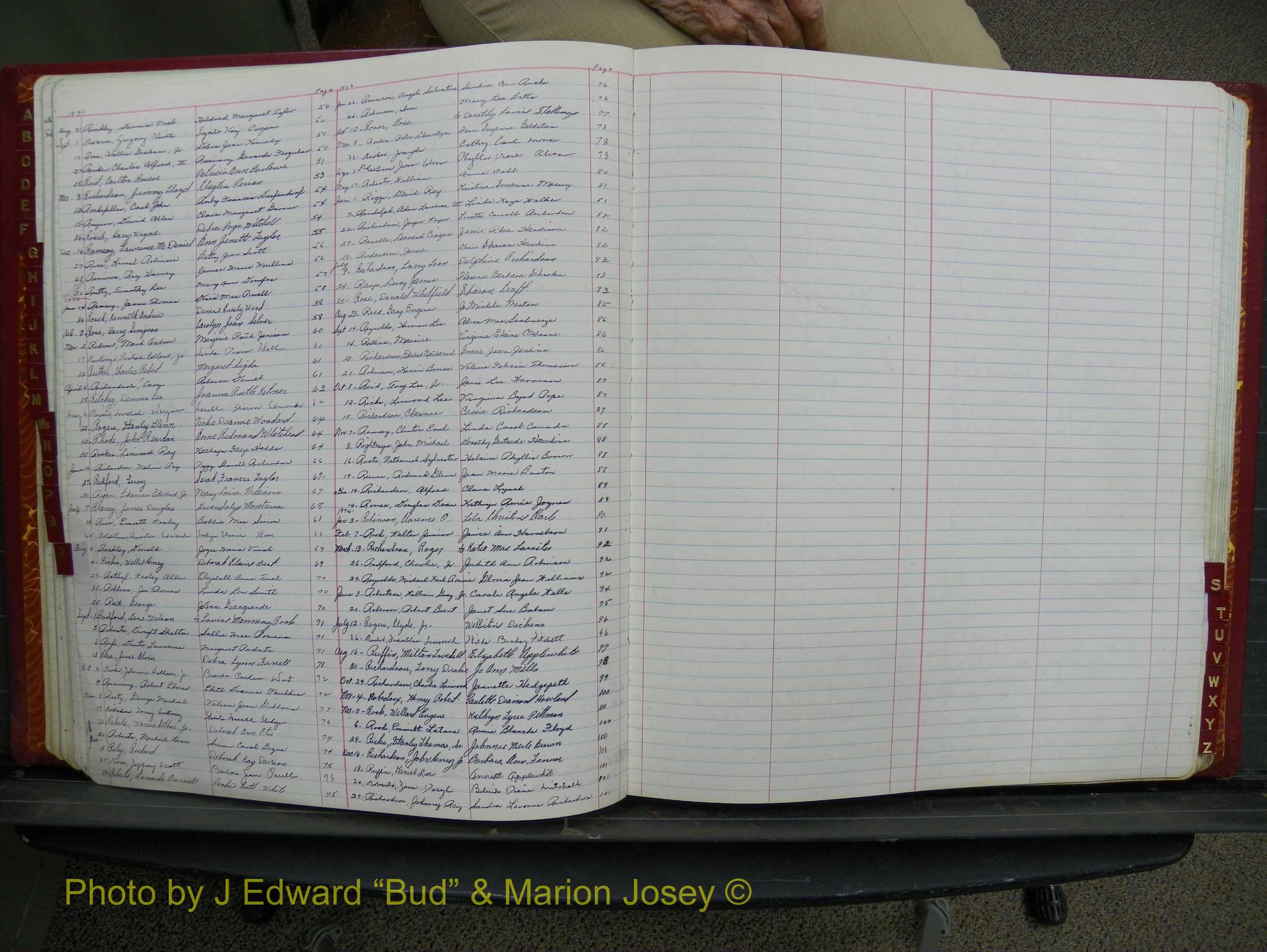 Halifax Marriage Book 17, 1969-1974 Index R2.JPG