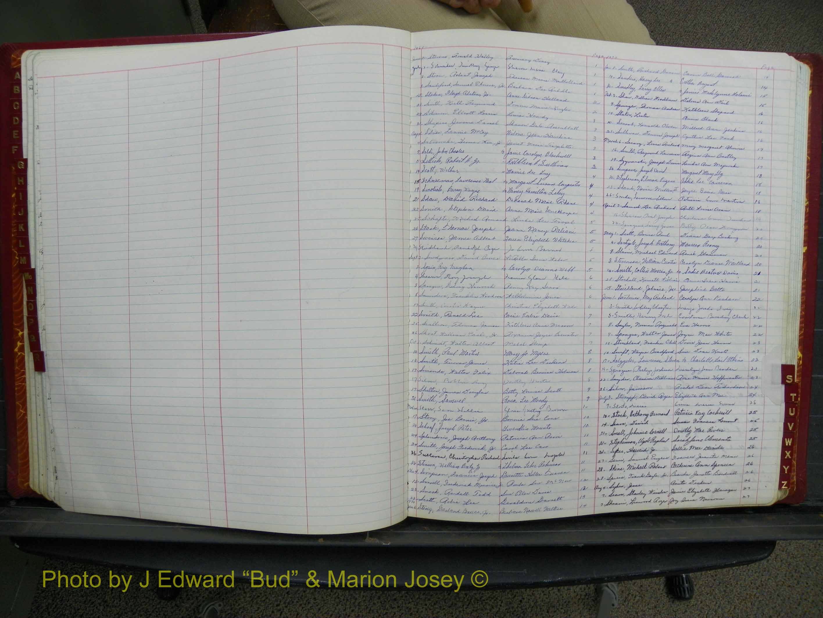 Halifax Marriage Book 17, 1969-1974 Index S.JPG