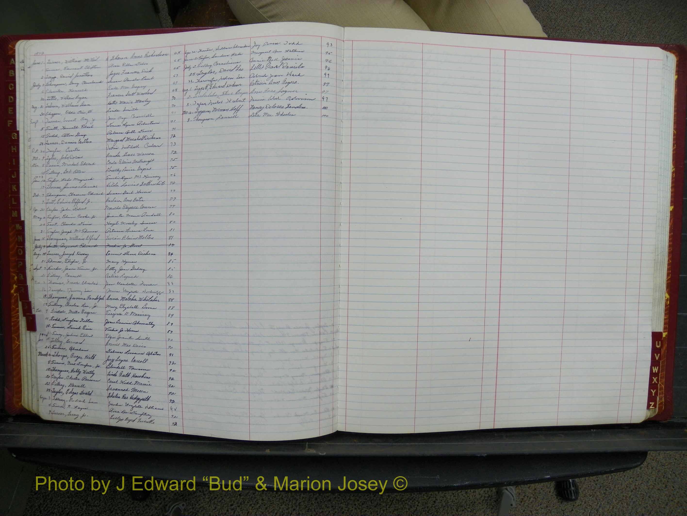 Halifax Marriage Book 17, 1969-1974 Index T2.JPG