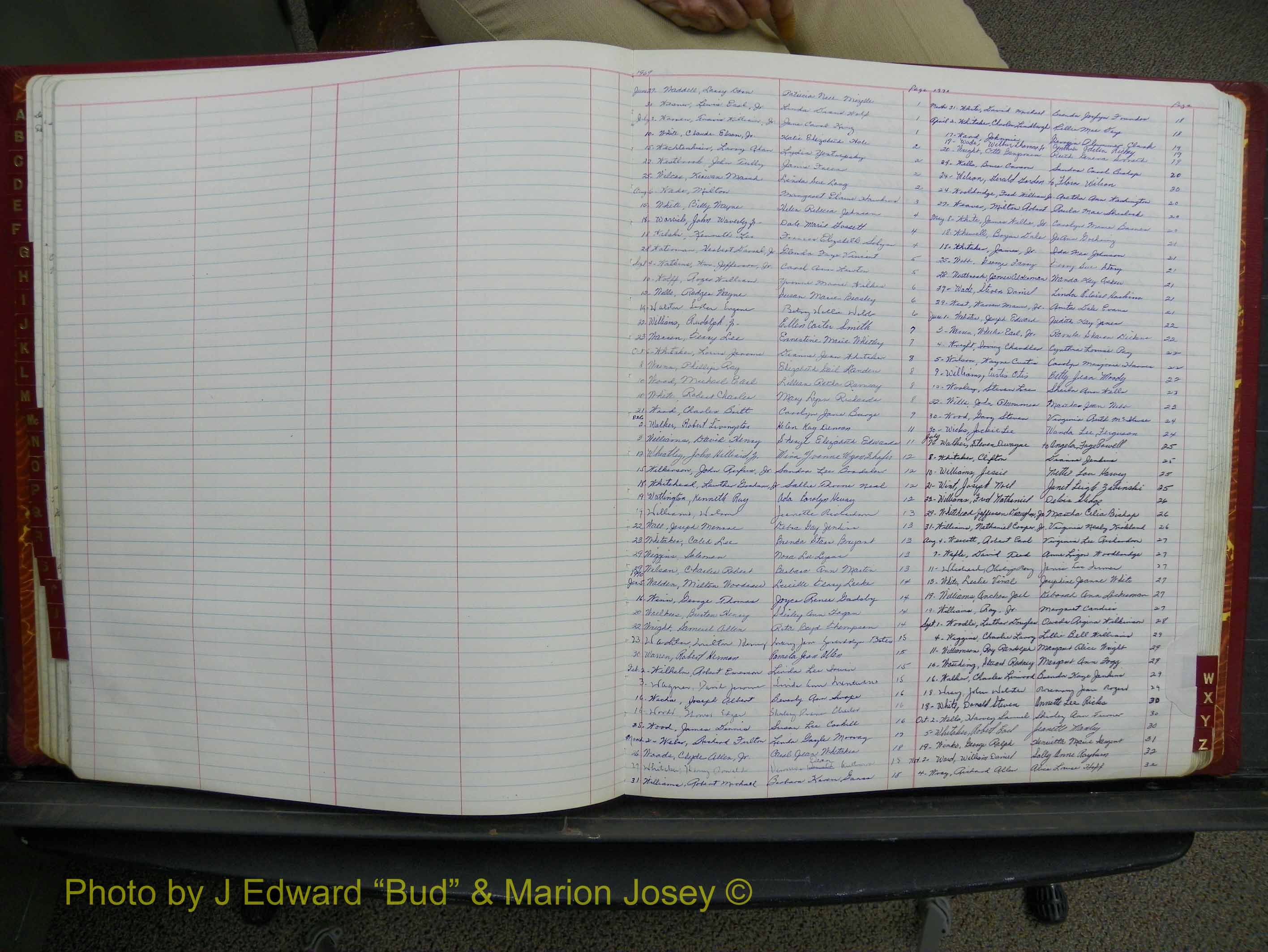 Halifax Marriage Book 17, 1969-1974 Index W.JPG