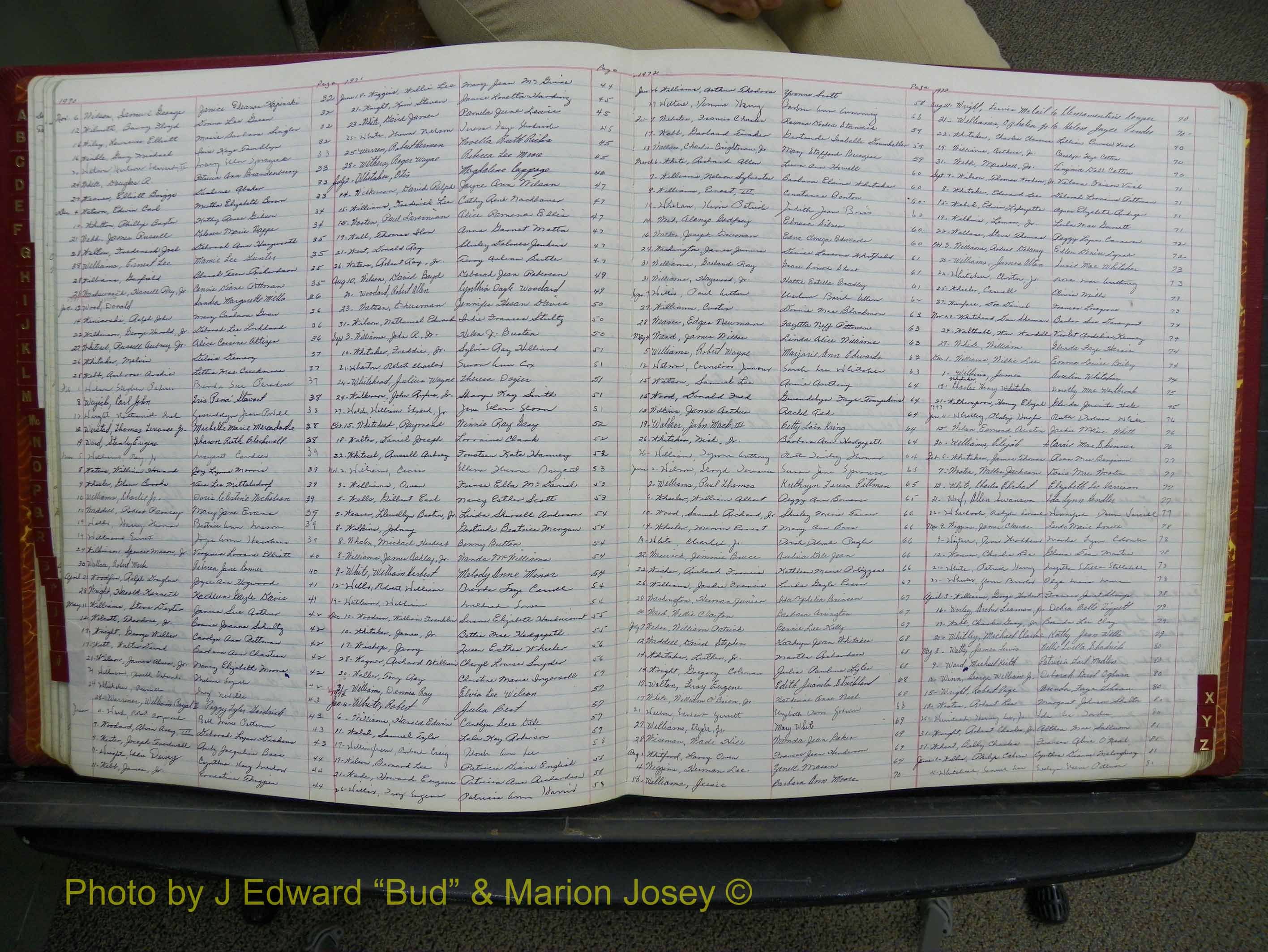 Halifax Marriage Book 17, 1969-1974 Index W2.JPG