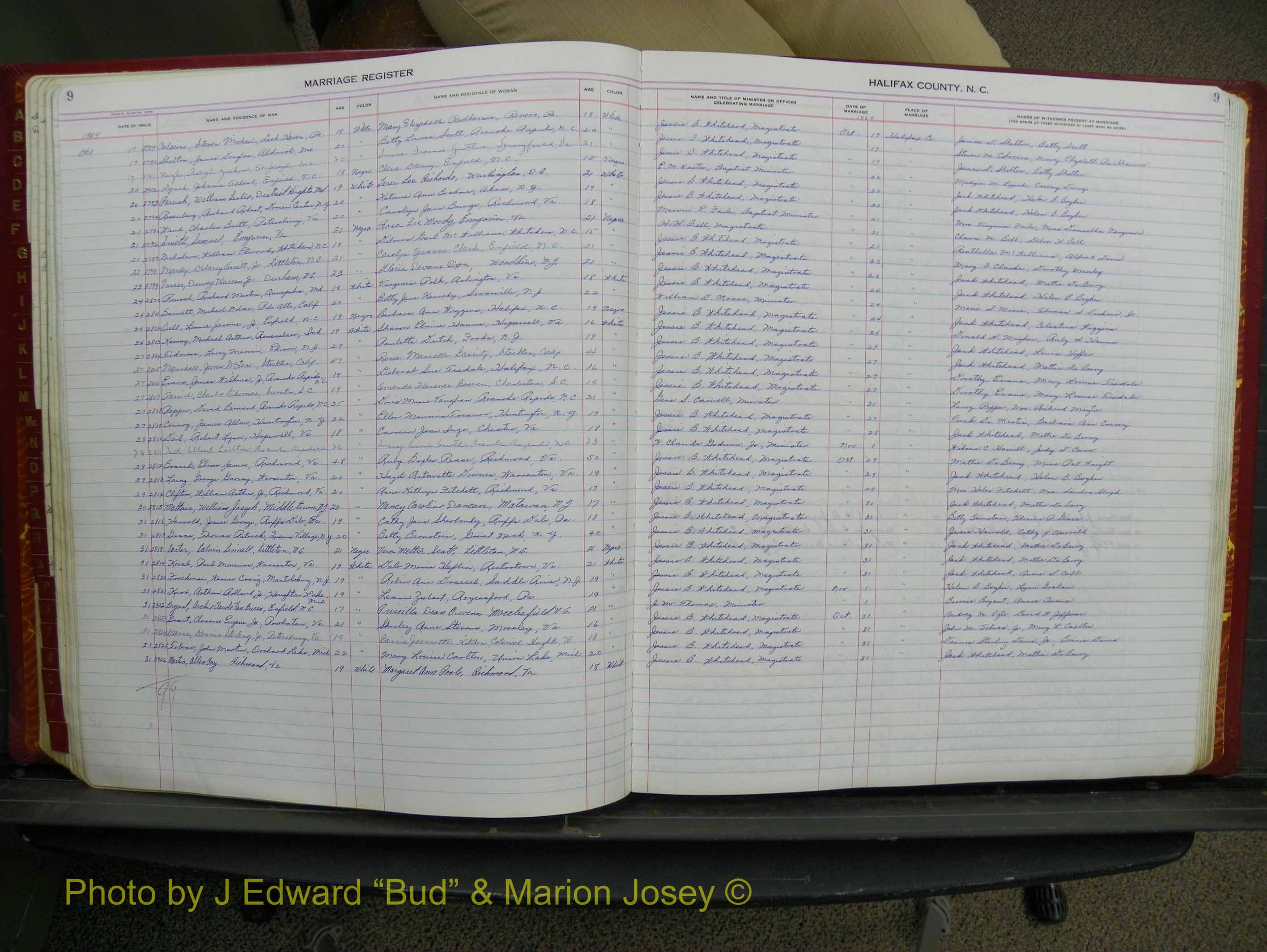 Halifax Marriage Book 17, 1969-1974 P 009.JPG