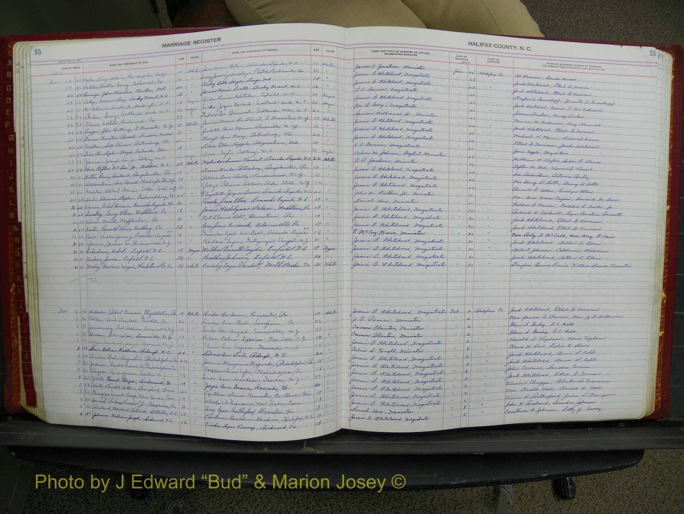 Halifax Marriage Book 17, 1969-1974 P 015.JPG