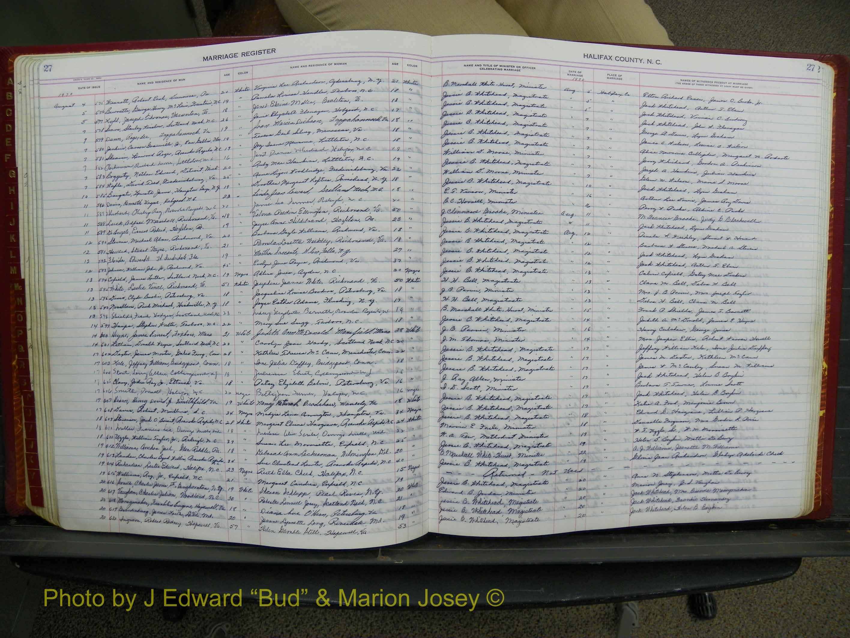 Halifax Marriage Book 17, 1969-1974 P 027.JPG