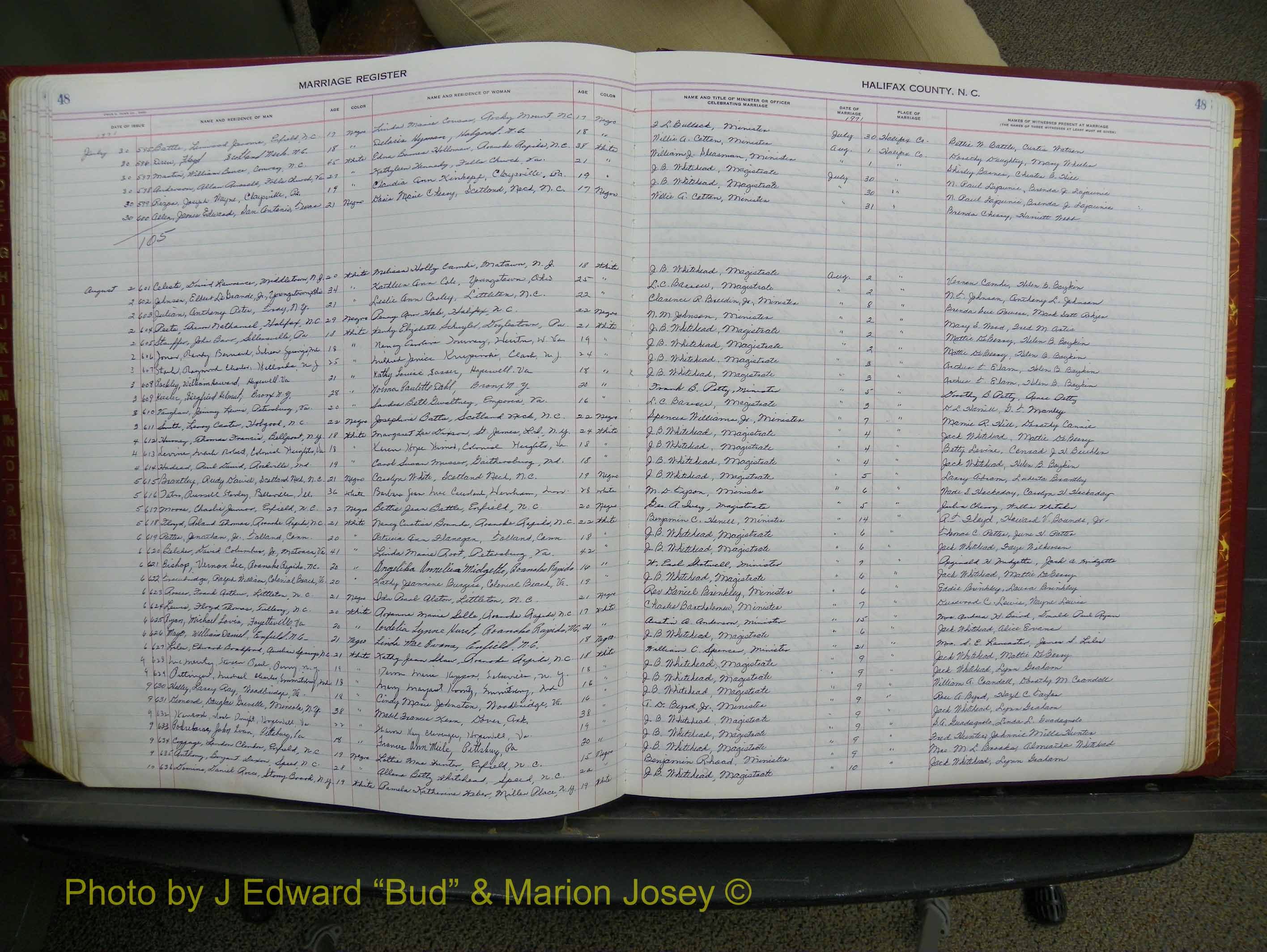 Halifax Marriage Book 17, 1969-1974 P 048.JPG
