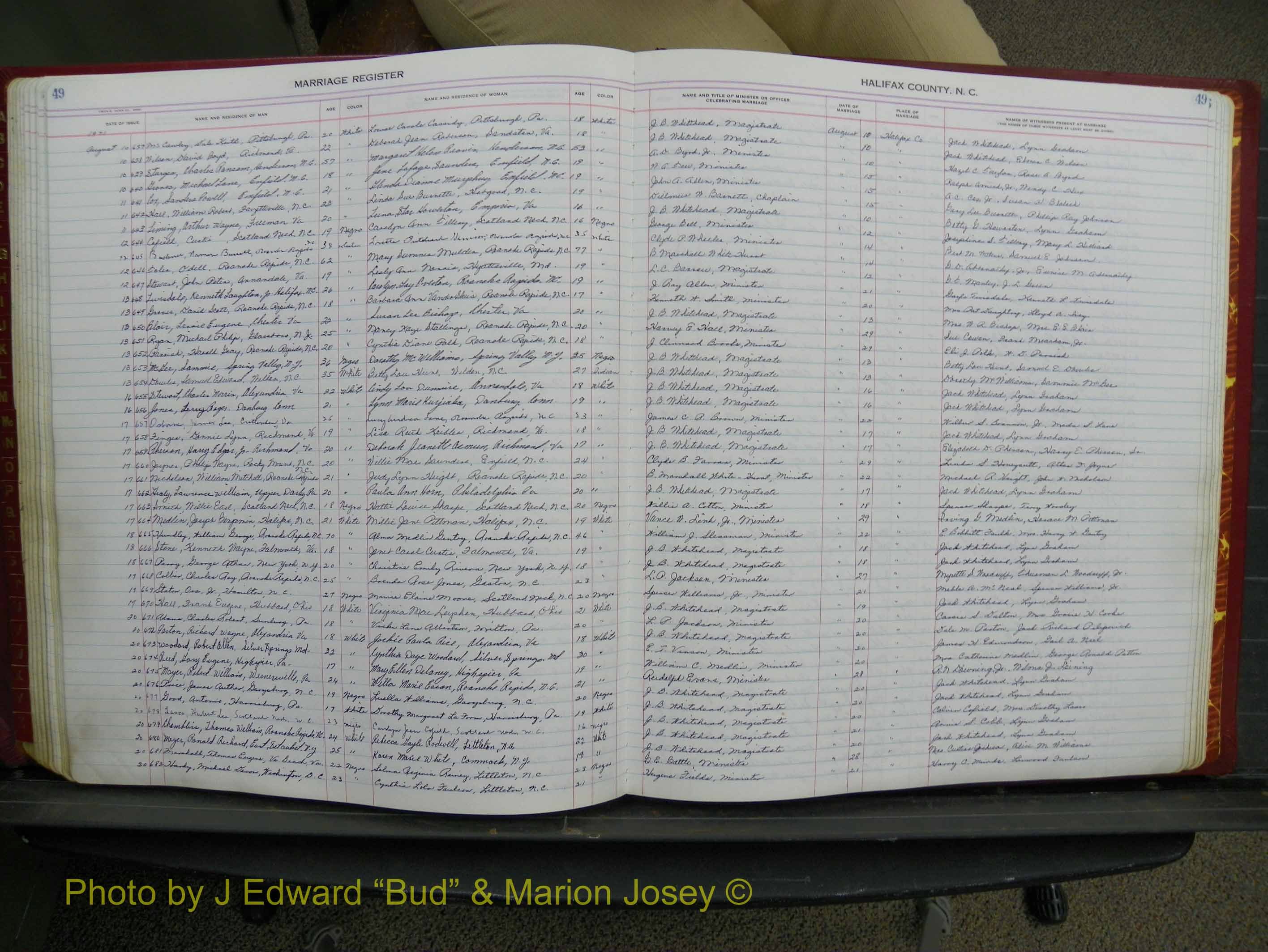 Halifax Marriage Book 17, 1969-1974 P 049.JPG
