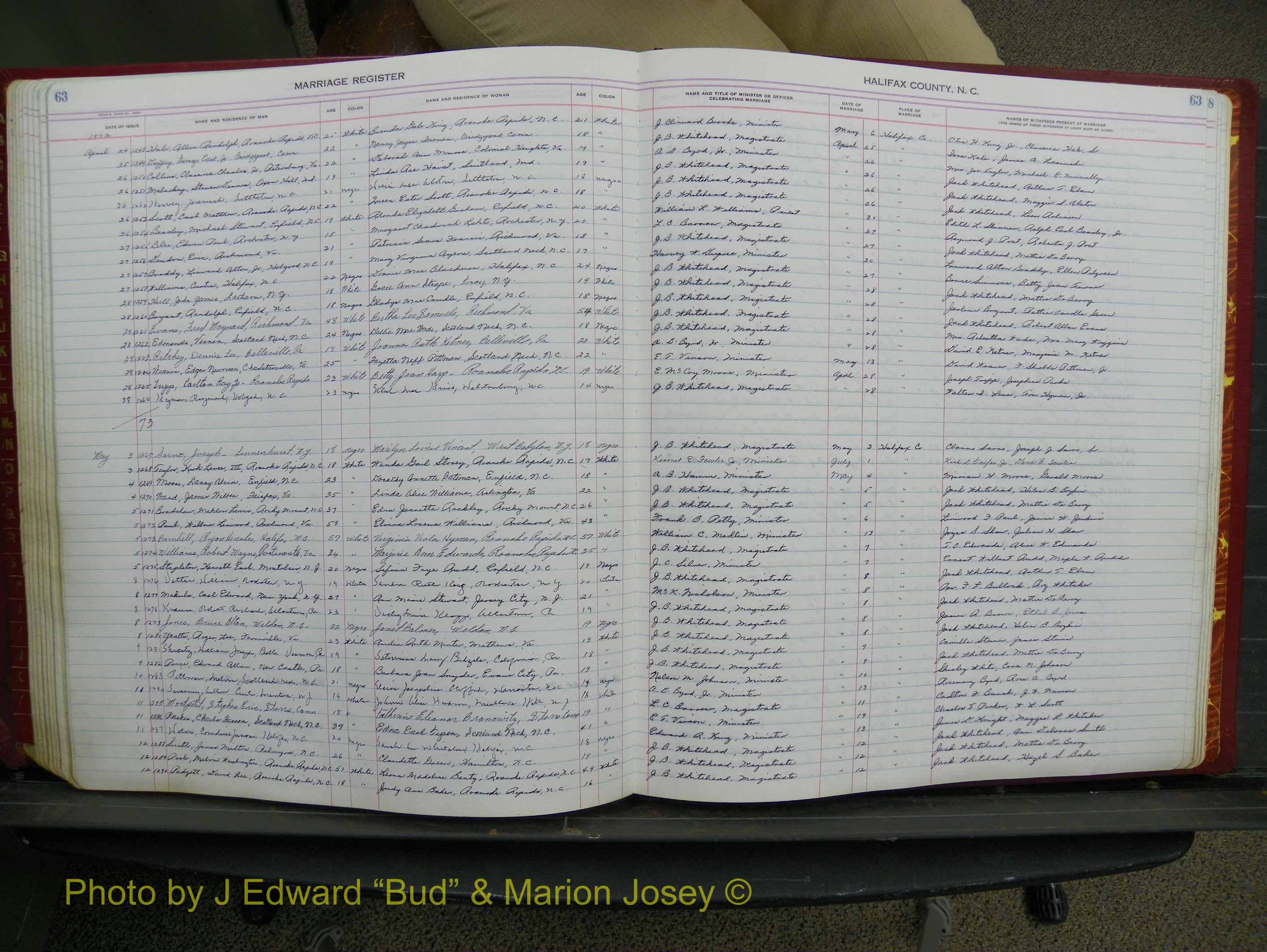 Halifax Marriage Book 17, 1969-1974 P 063.JPG