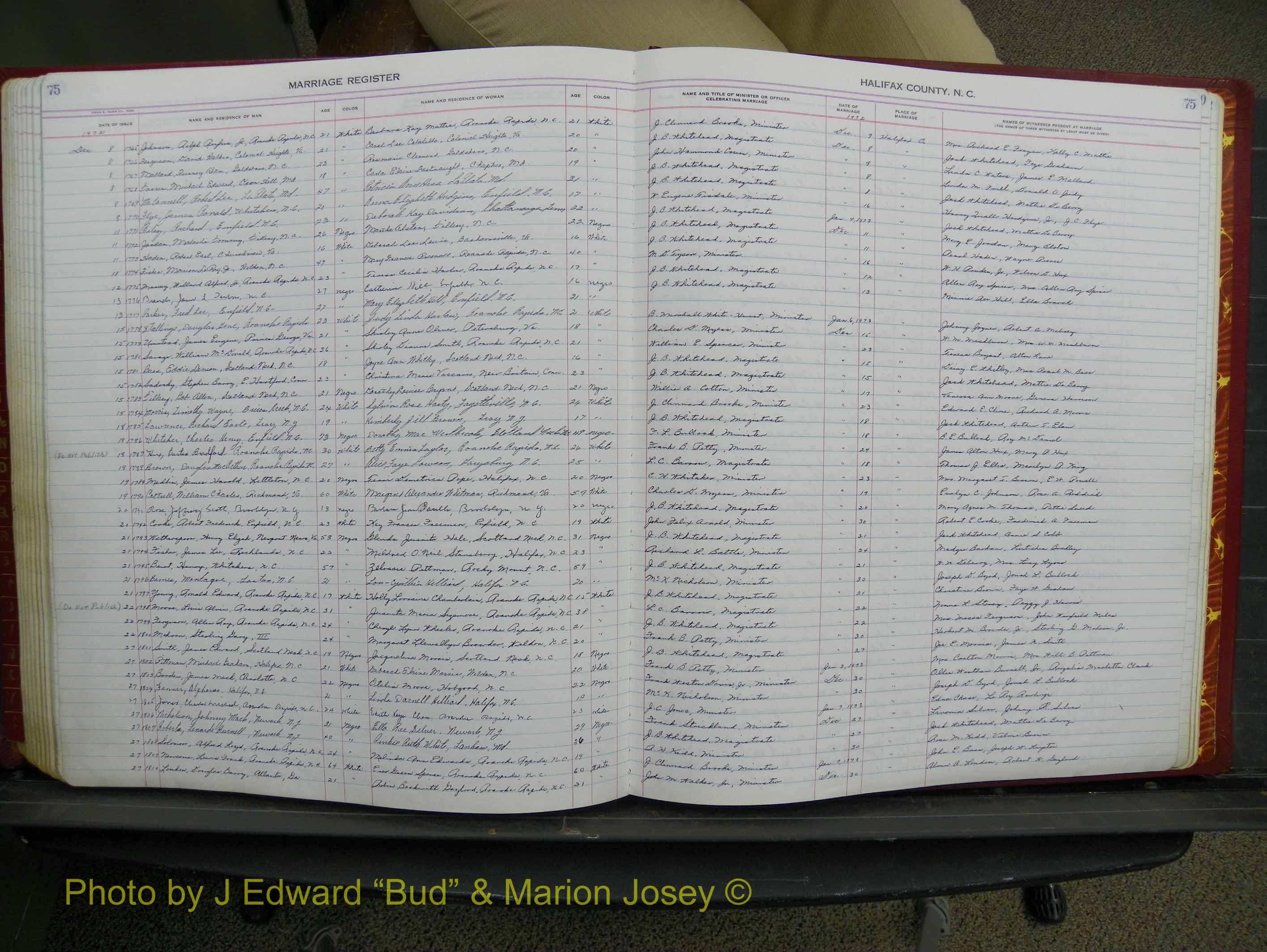 Halifax Marriage Book 17, 1969-1974 P 075.JPG