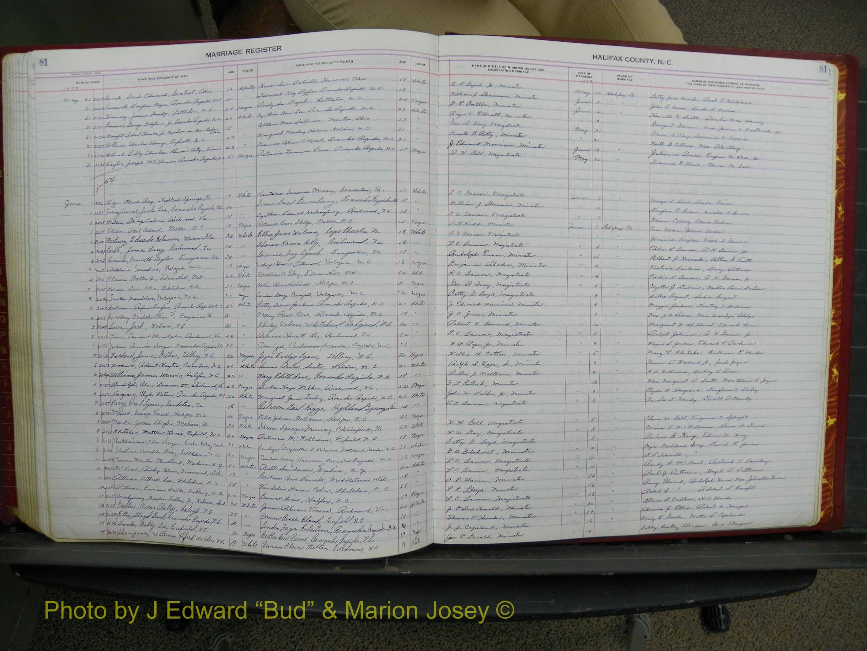 Halifax Marriage Book 17, 1969-1974 P 081.JPG