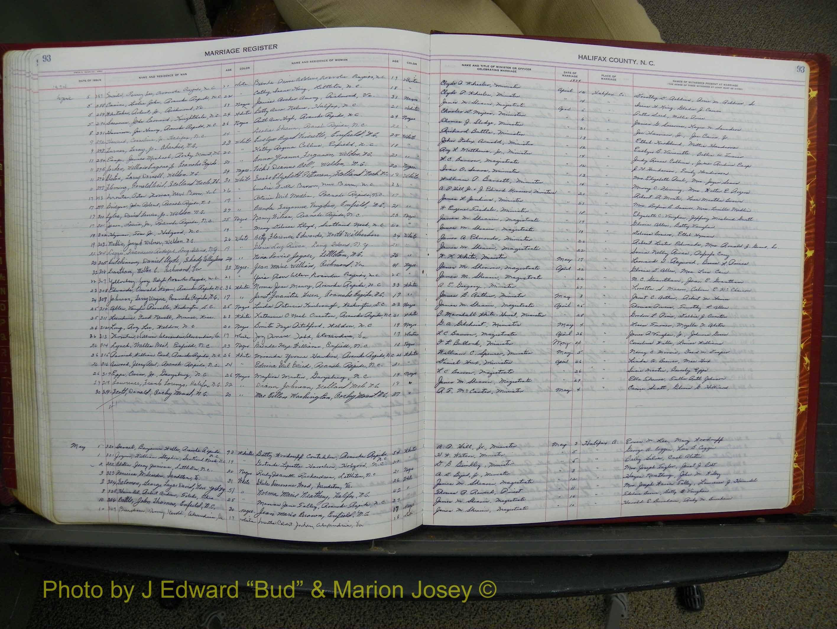 Halifax Marriage Book 17, 1969-1974 P 093.JPG